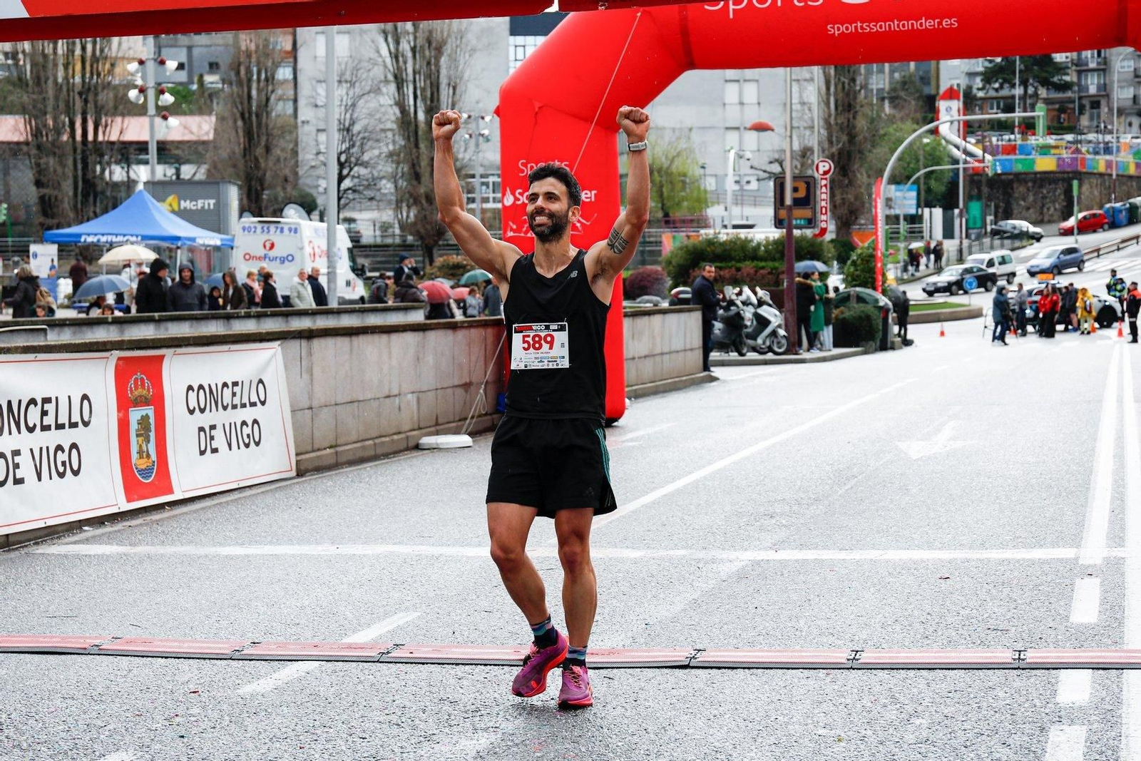 Llegada de los primeros a la meta.