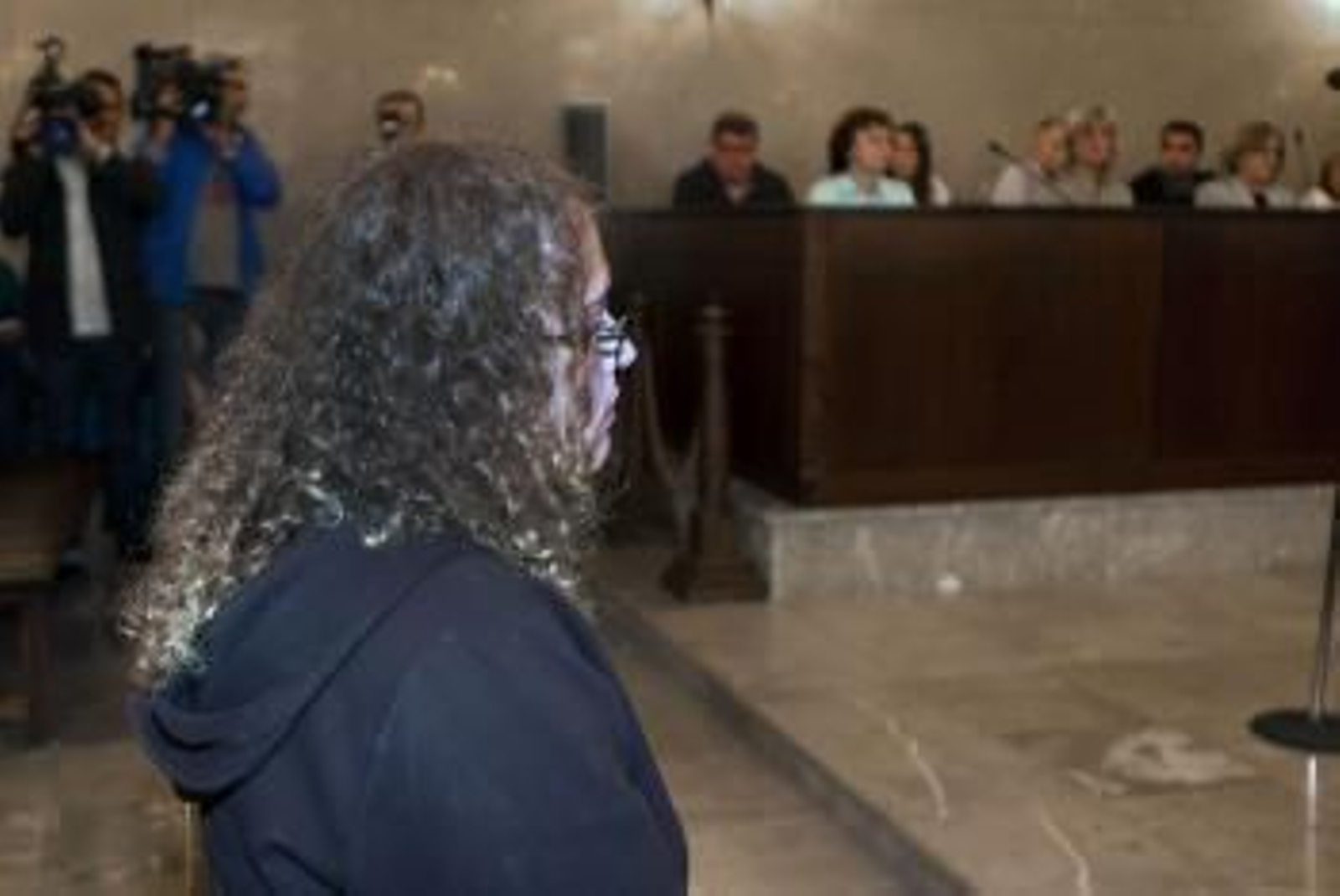 La presunta parricida gallega Monica Juanatey, acusada de ahogar a su hijo de 9 años, César, en la bañera de su vivienda de Mahón (Menorca)