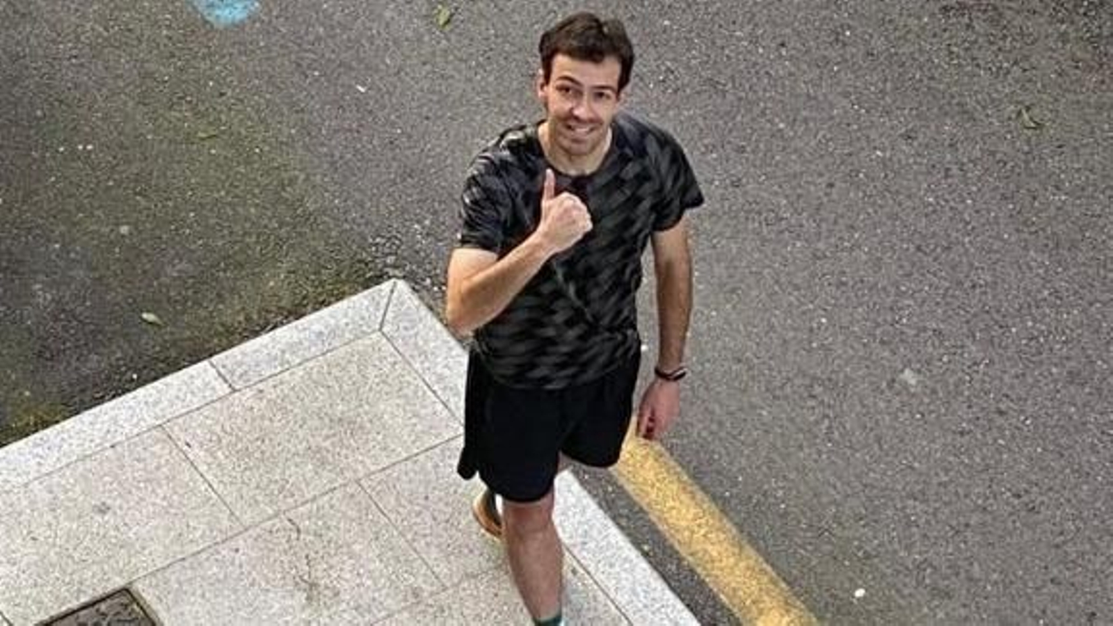 Borja Yebra, Jonathan Vila y Manu disfrutaron del ejercicio en el exterior.