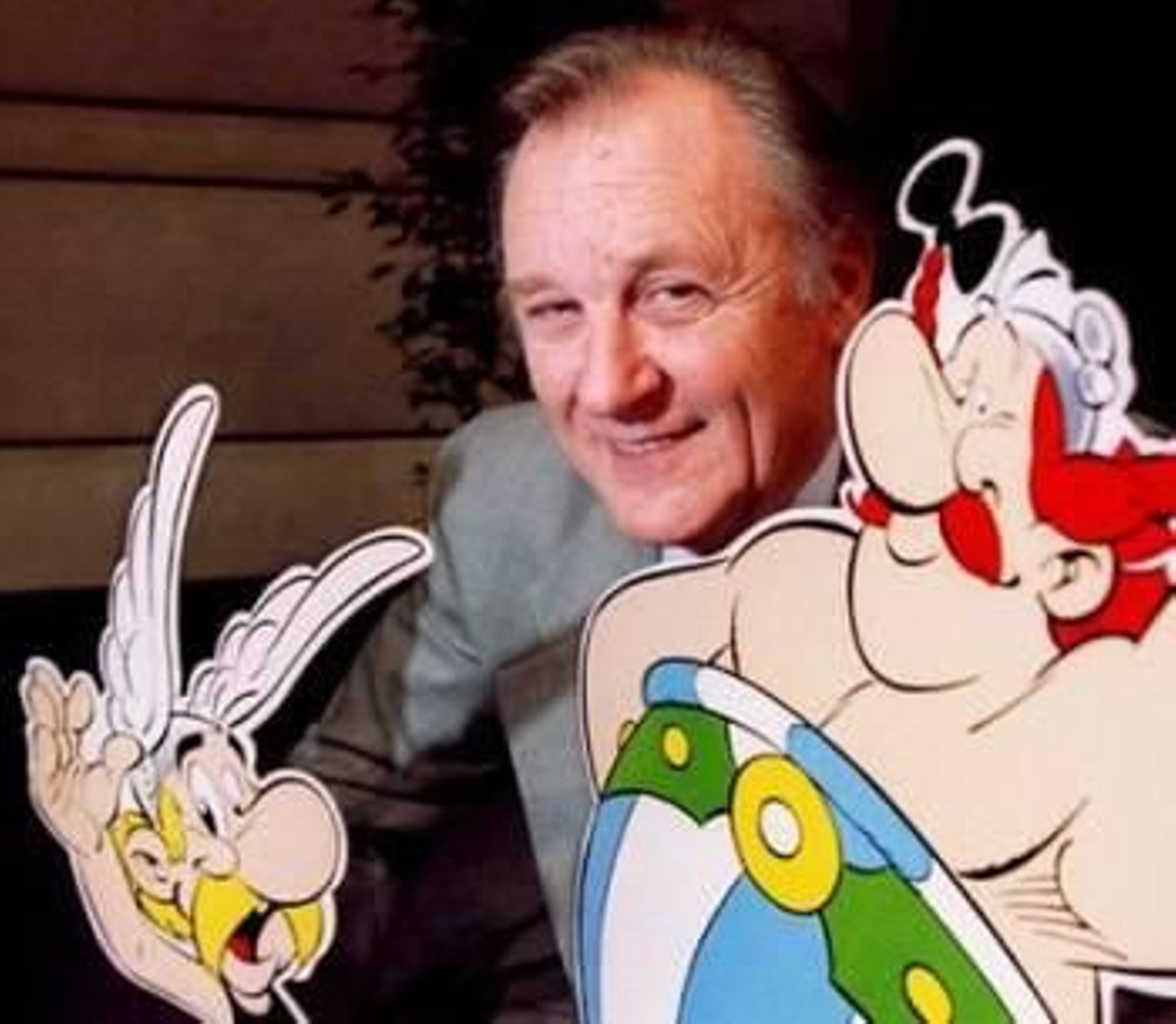 Uderzo, con Astérix y Obélix. (Foto: ARCHIVO)