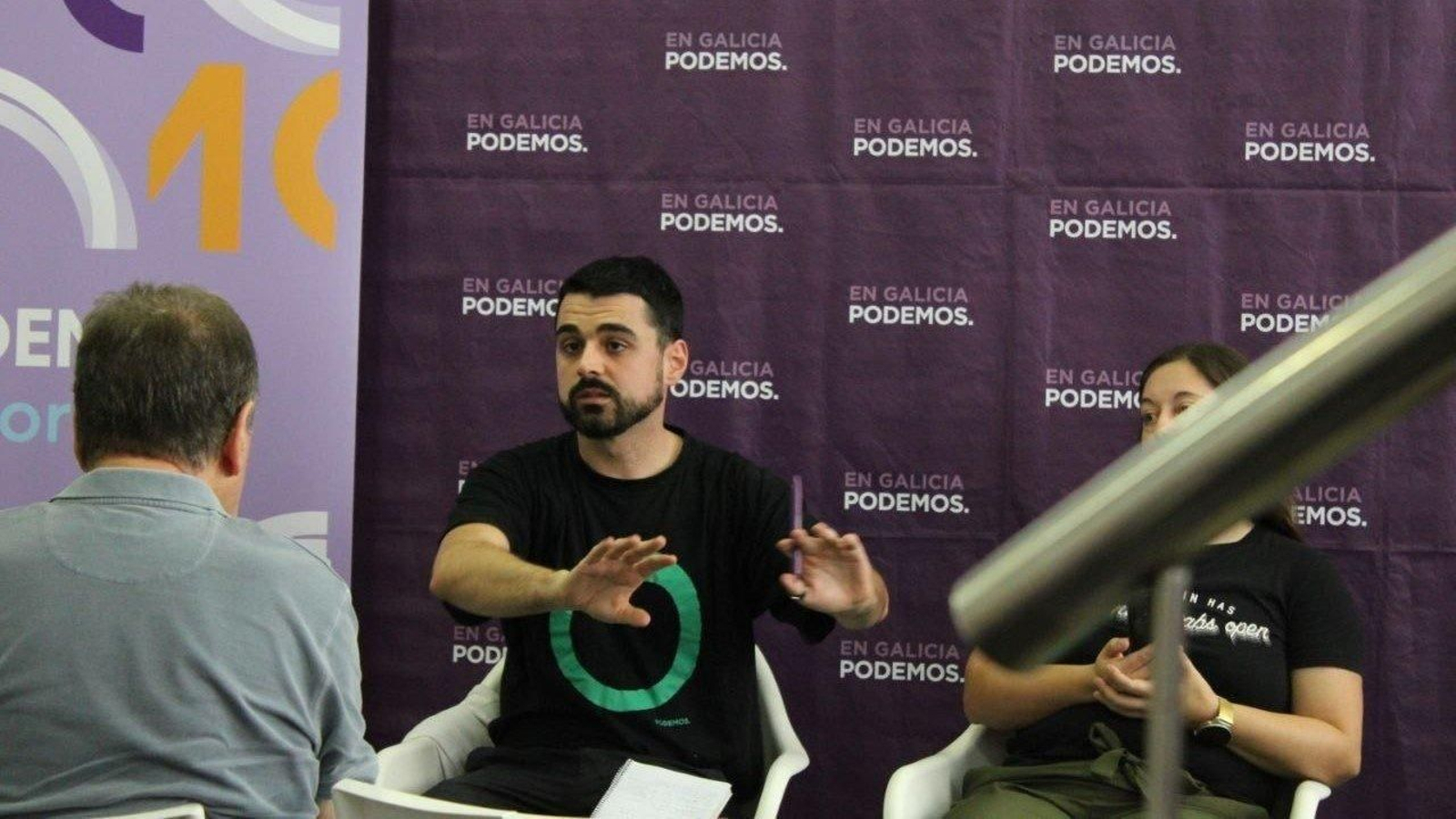 El coordinador nacional de Podemos Galicia, Borja San Ramón. // Europa Press