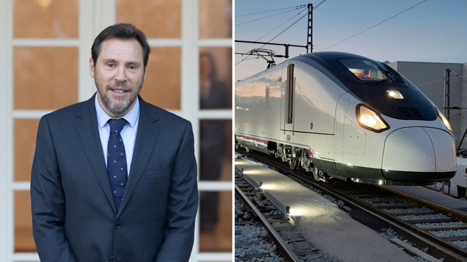 Óscar Puente y un tren Avril.