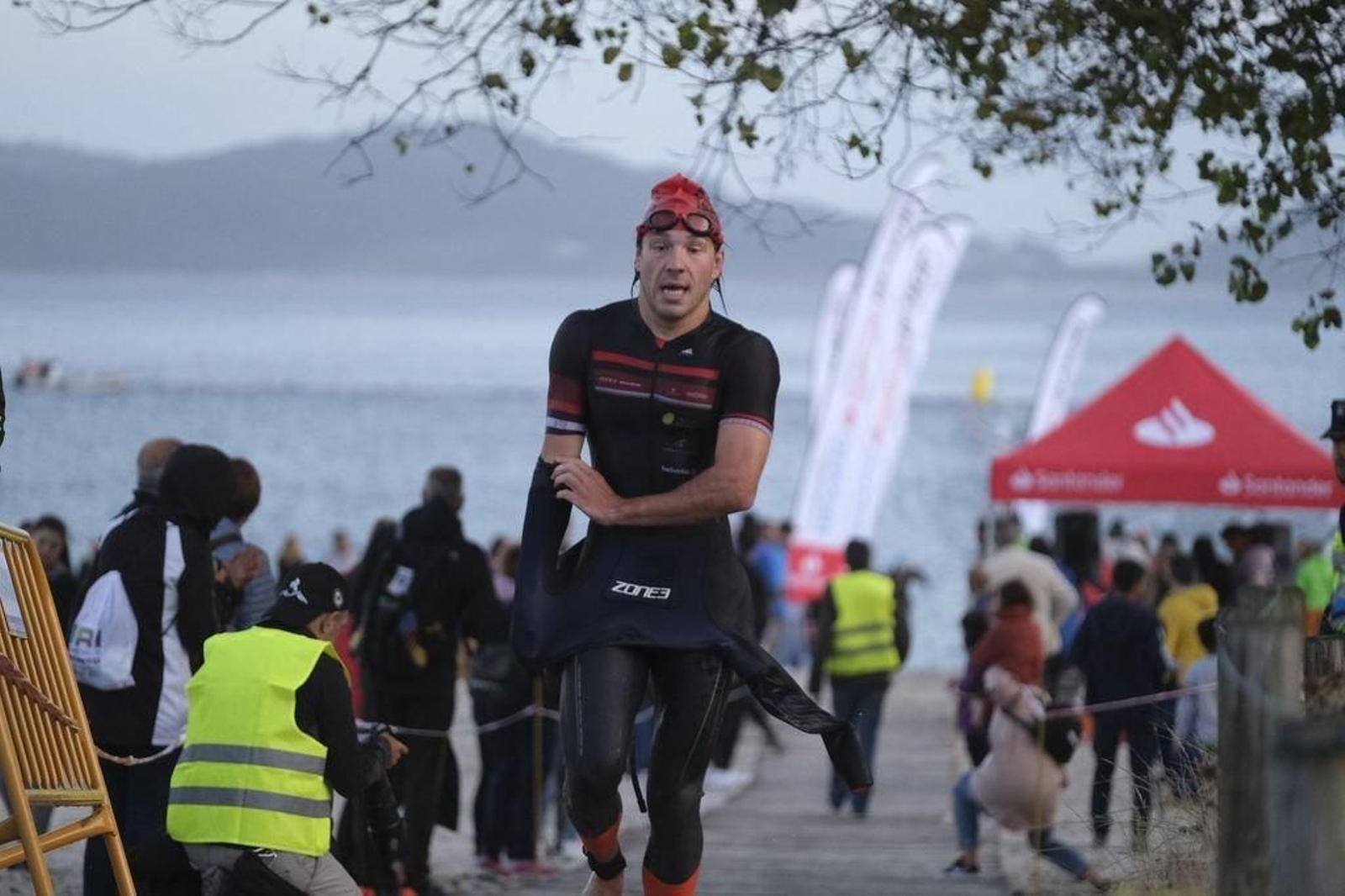 Cristóbal Dios  nun momento da proba disputada onte.