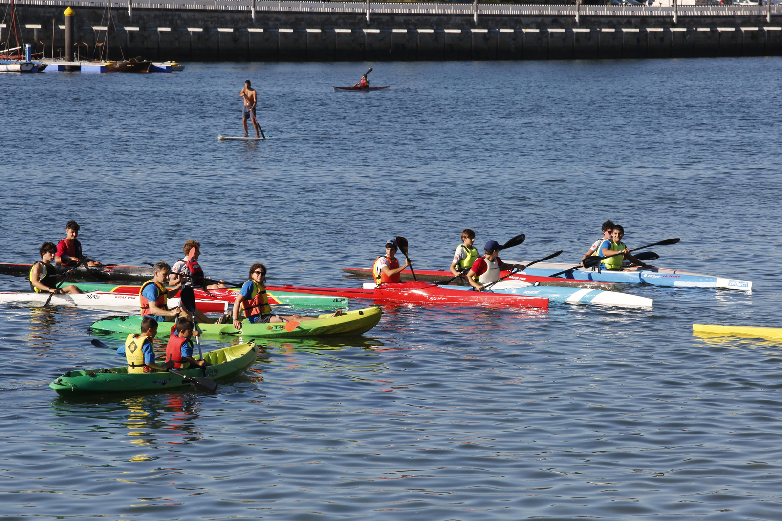 La jornada de entrenamiento especial de la mano de +Deporte Atlántico y el club de piragüismo Kayak Vigo