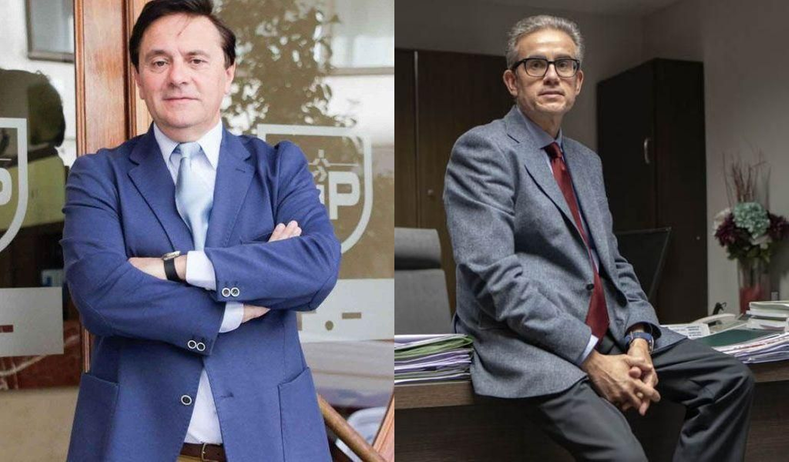 Los candidatos Pedro Rey Varela y José Manuel Díaz Barreiros.