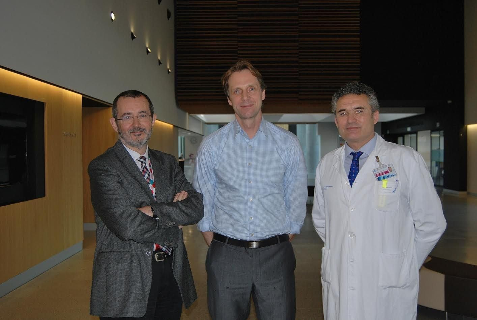 Doctores Cesáreo Conde, Gerd Bordon y Roberto Casal en Vigo.