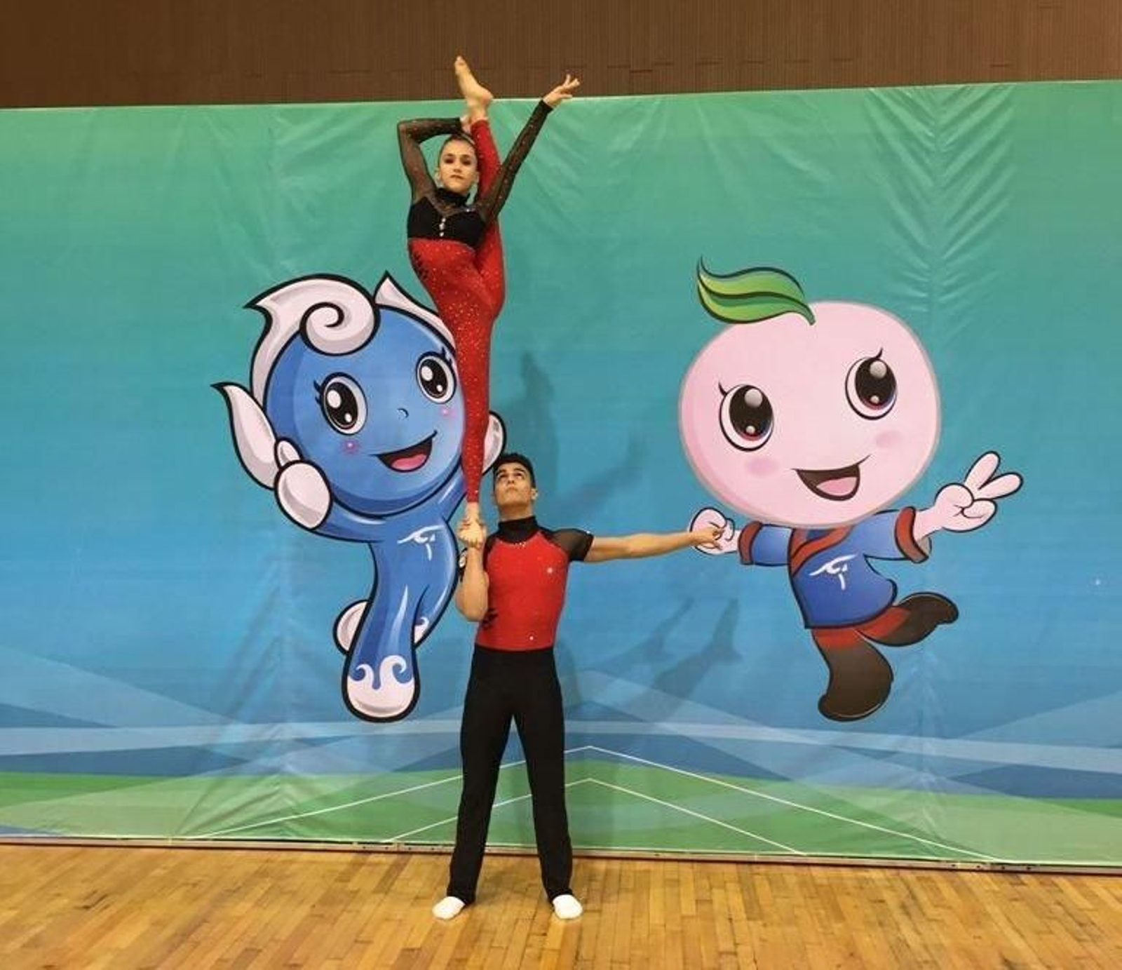 Andrea Verísimo y Luiz Amaral están compitiendo en China.