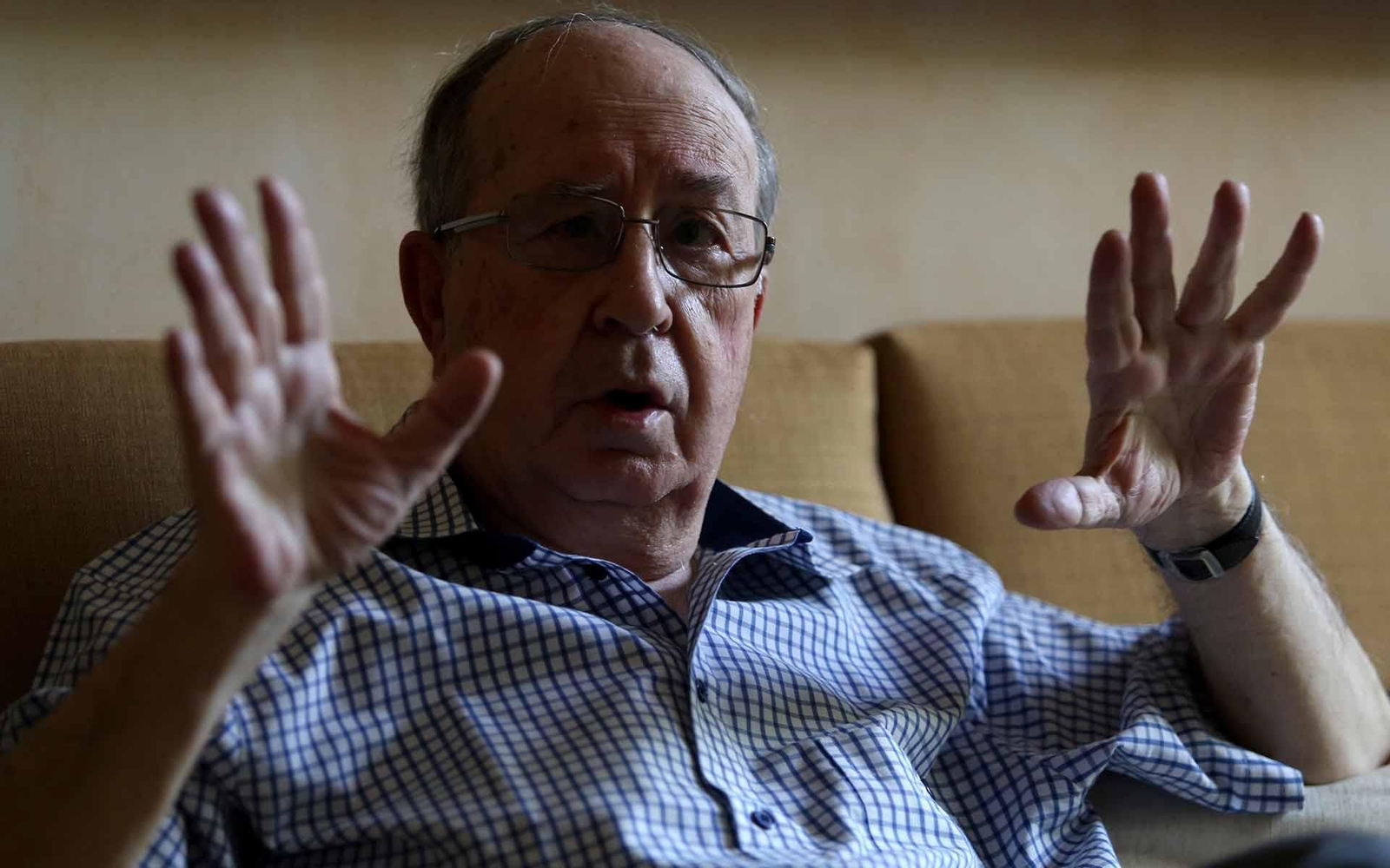 Fotografía de archivo del 12 de junio de 2014 del filósofo español Jesús Martín Barbero durante una entrevista para la agencia Efe en Guadalajara (México). EFE/ Ulises Ruiz Basurto ARCHIVO