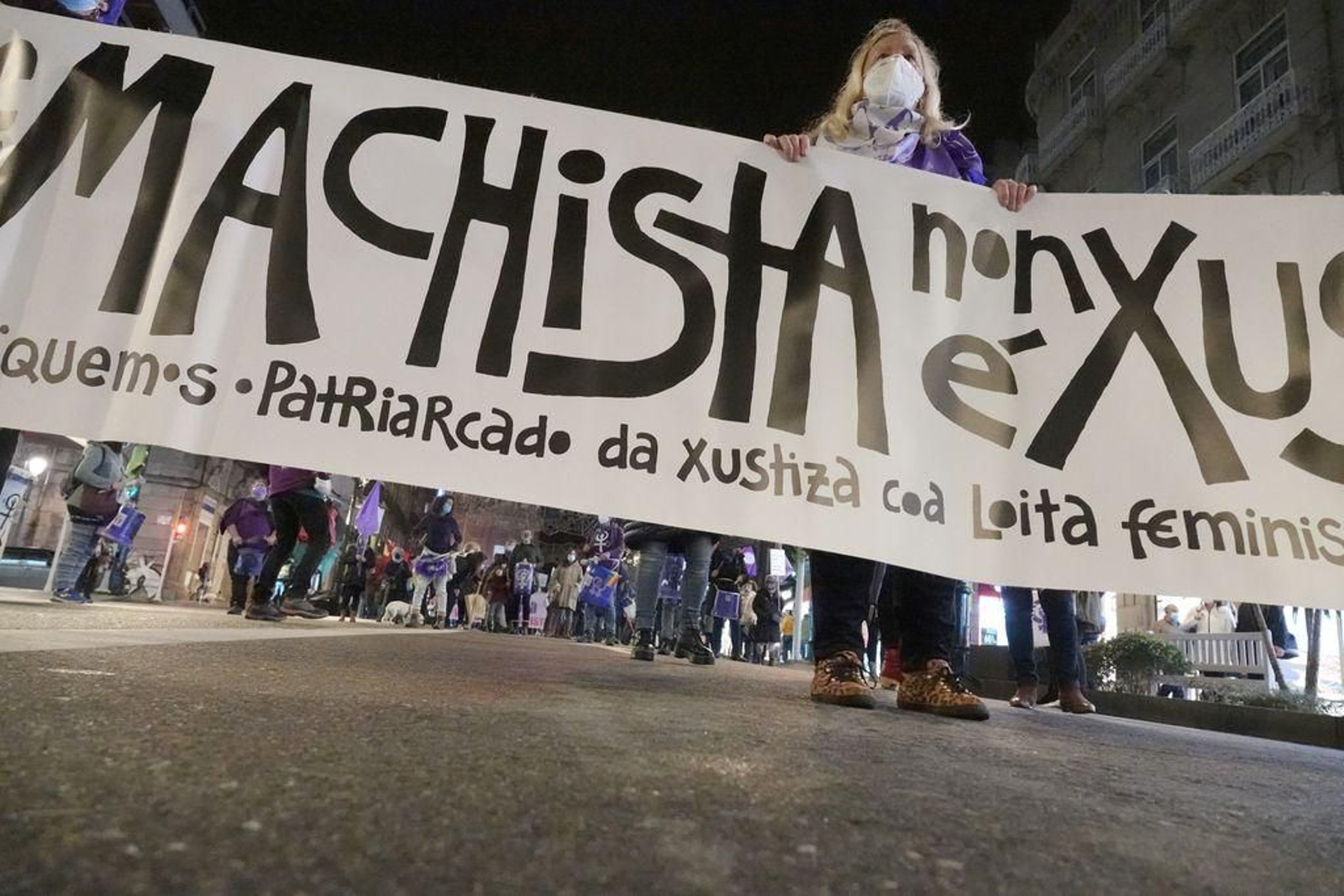 La manifestación del 25 N se celebró con aforo reducido y cumpliendo las medidas anti-covid al grito “Querémonos vivas, querémonos libres”.