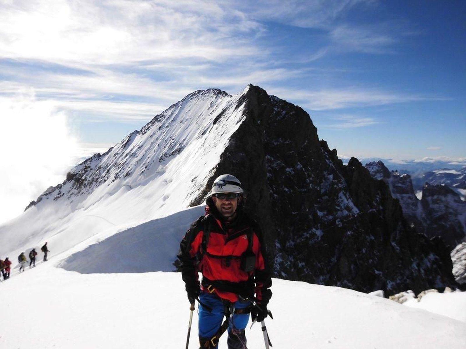 Lois Faro en su subida al 'Dome de Neige' en los Alpes franceses.