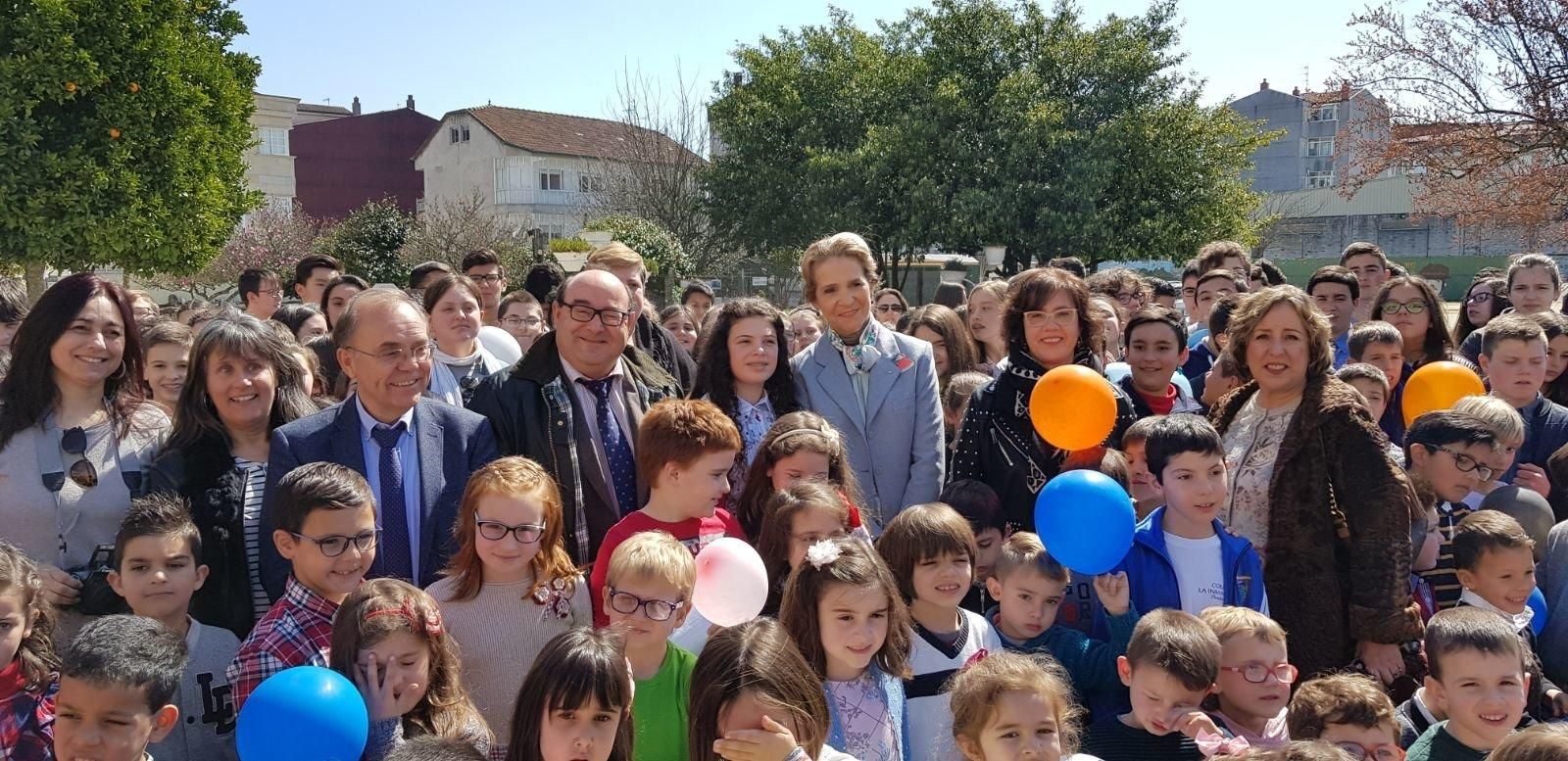 La Infanta Elena  hoy en Ponteareas //  JV Landín