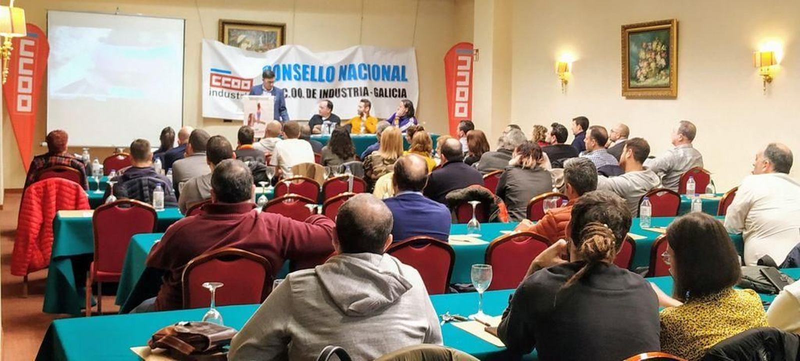 Consello Nacional de CC OO, celebrado ayer en el Hotel Coia de Vigo.
