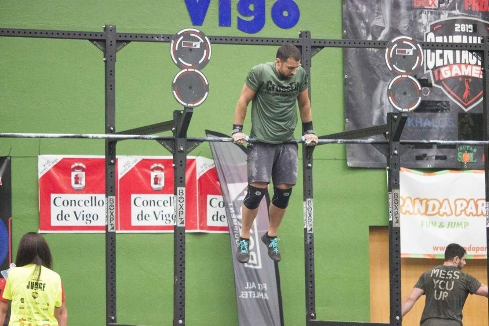 Tras la natación y la carrera a pie, llegó la hora de las pruebas de fuerza.
