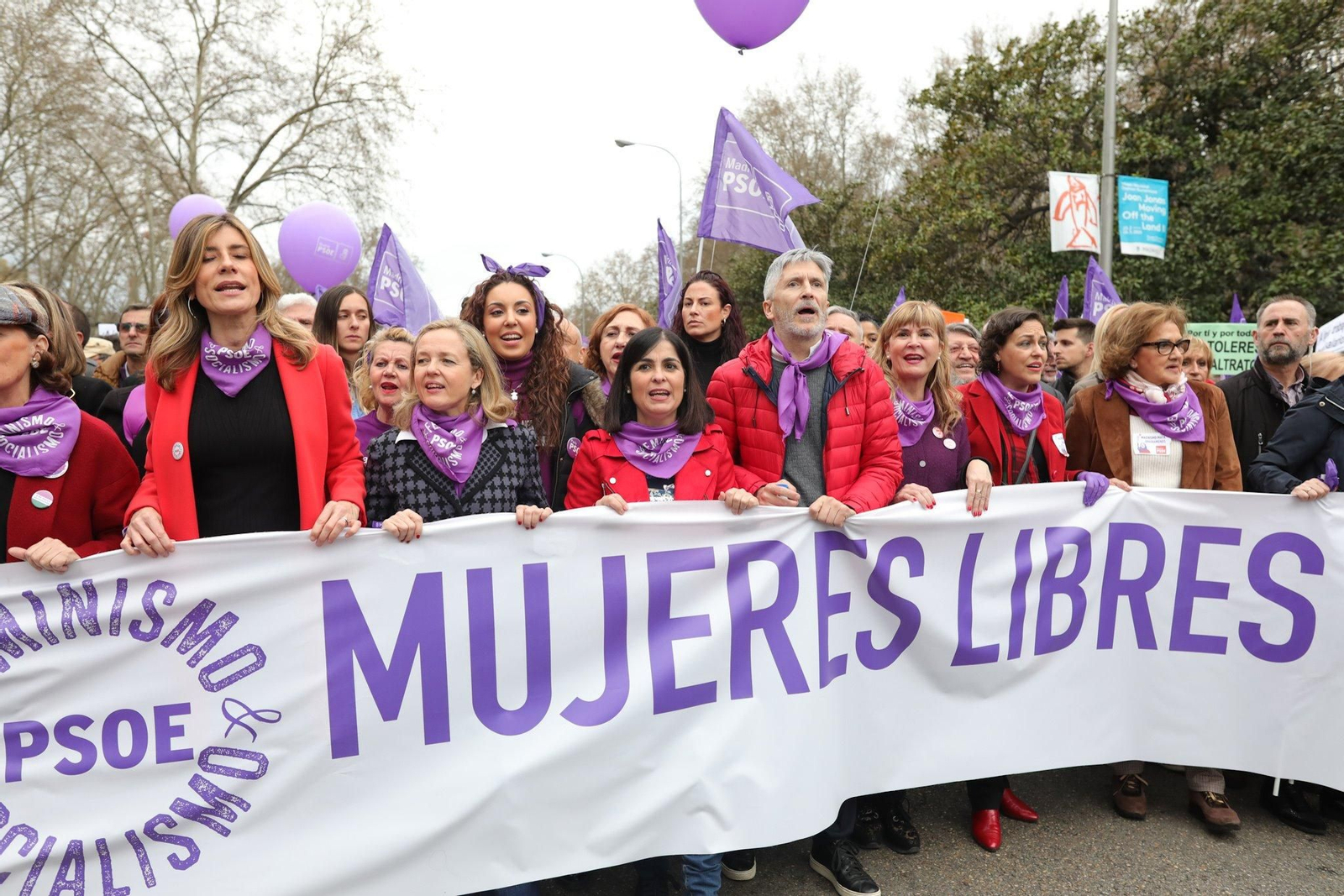 Las manifestaciones del 8M del Día de la Mujer