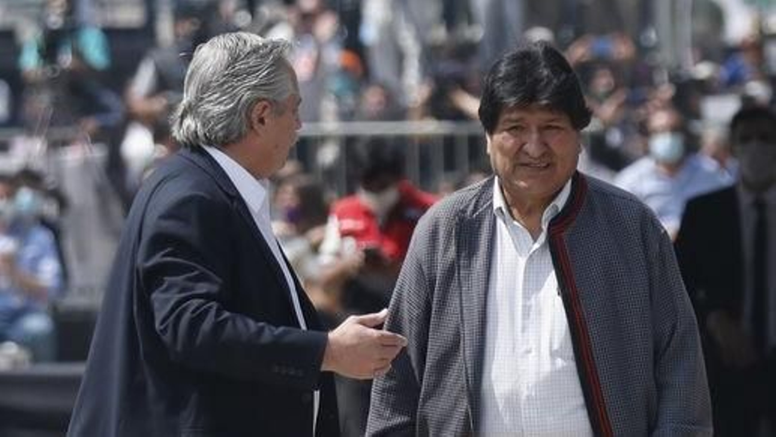 Evo Morales y Alberto Fernández.