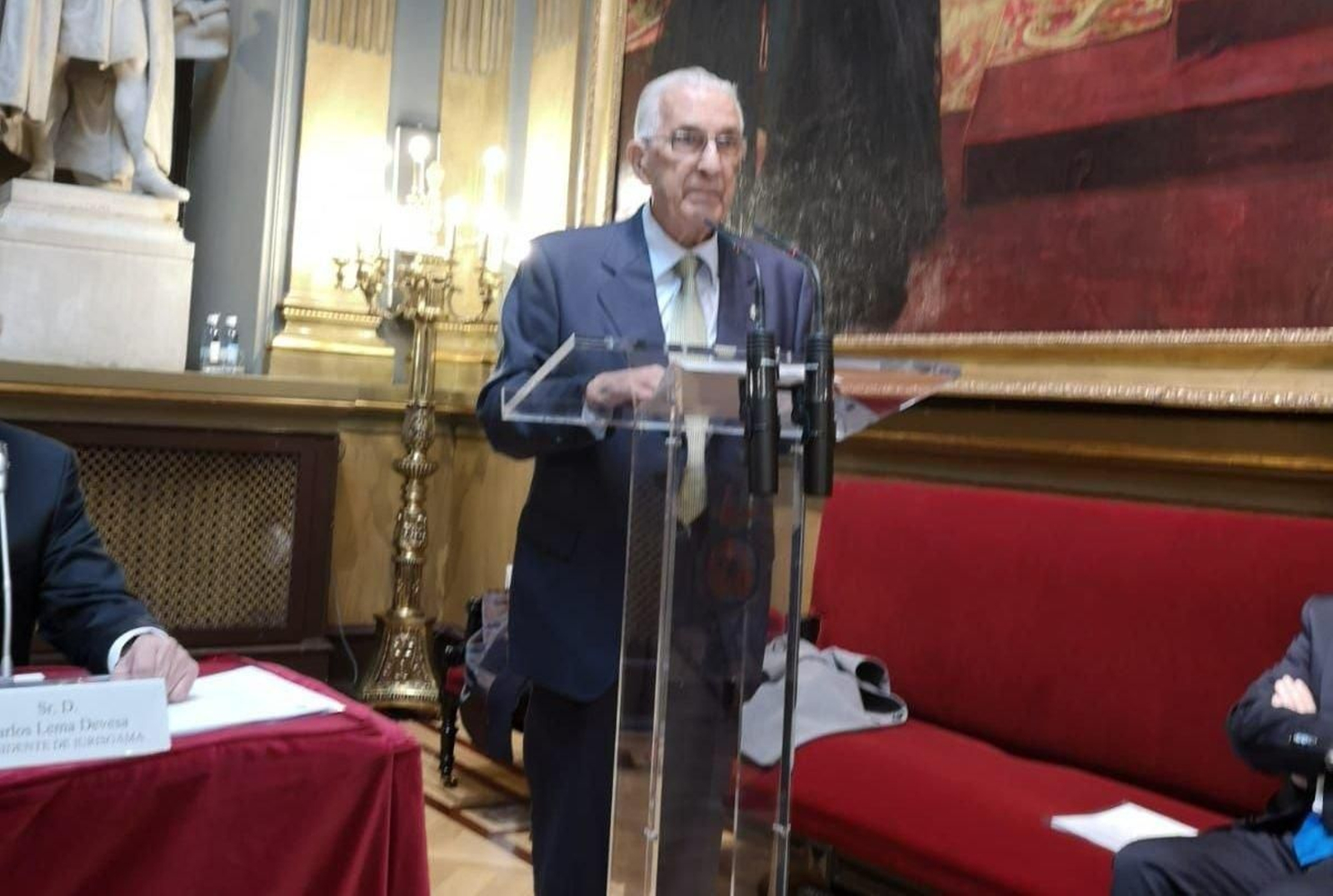 El exmagistrado Antonio Romero, ayer en el Senado.