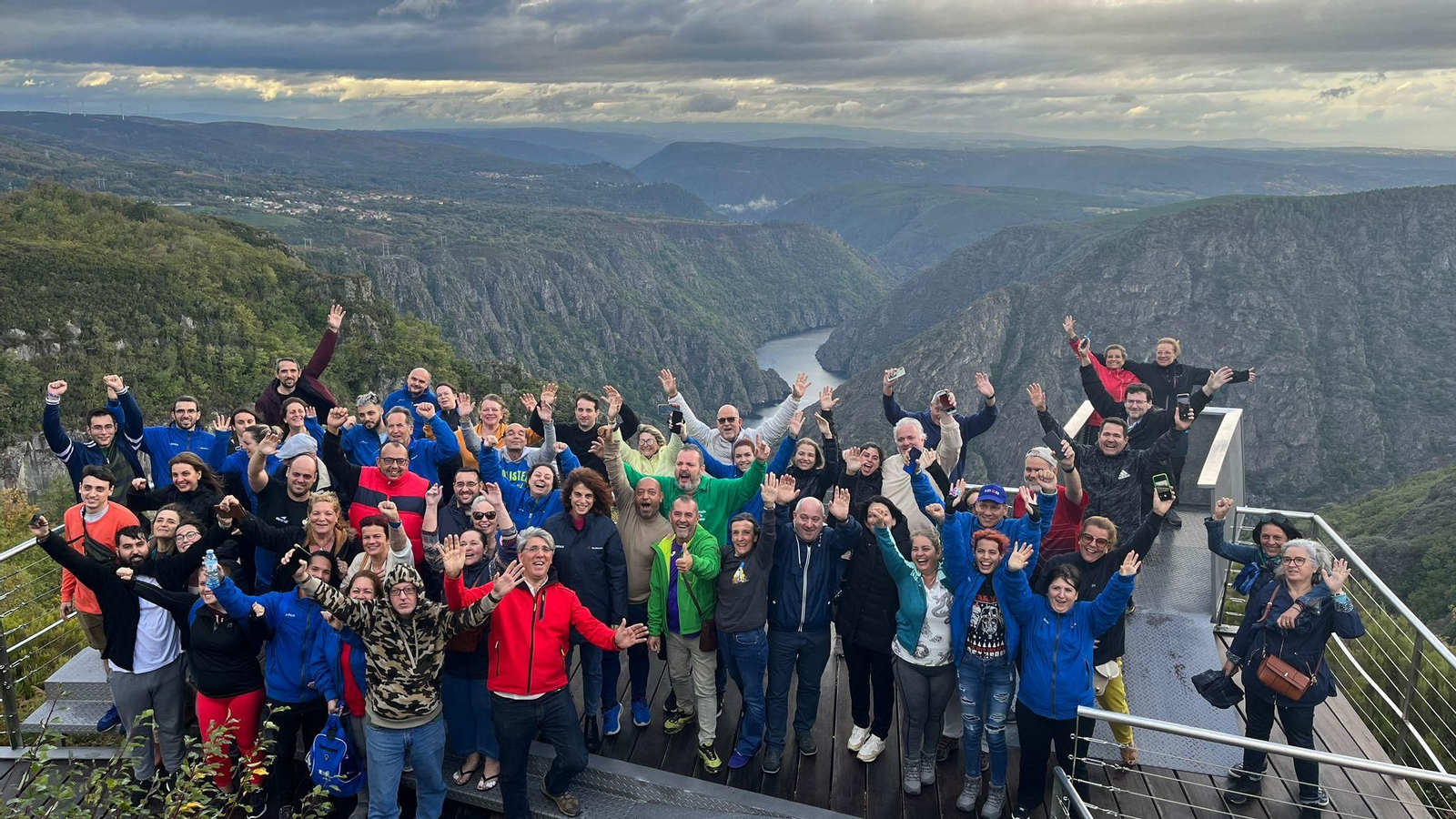 Imagen de la visita de Conecta co Xacobeo 2022 a la Ribeira Sacra