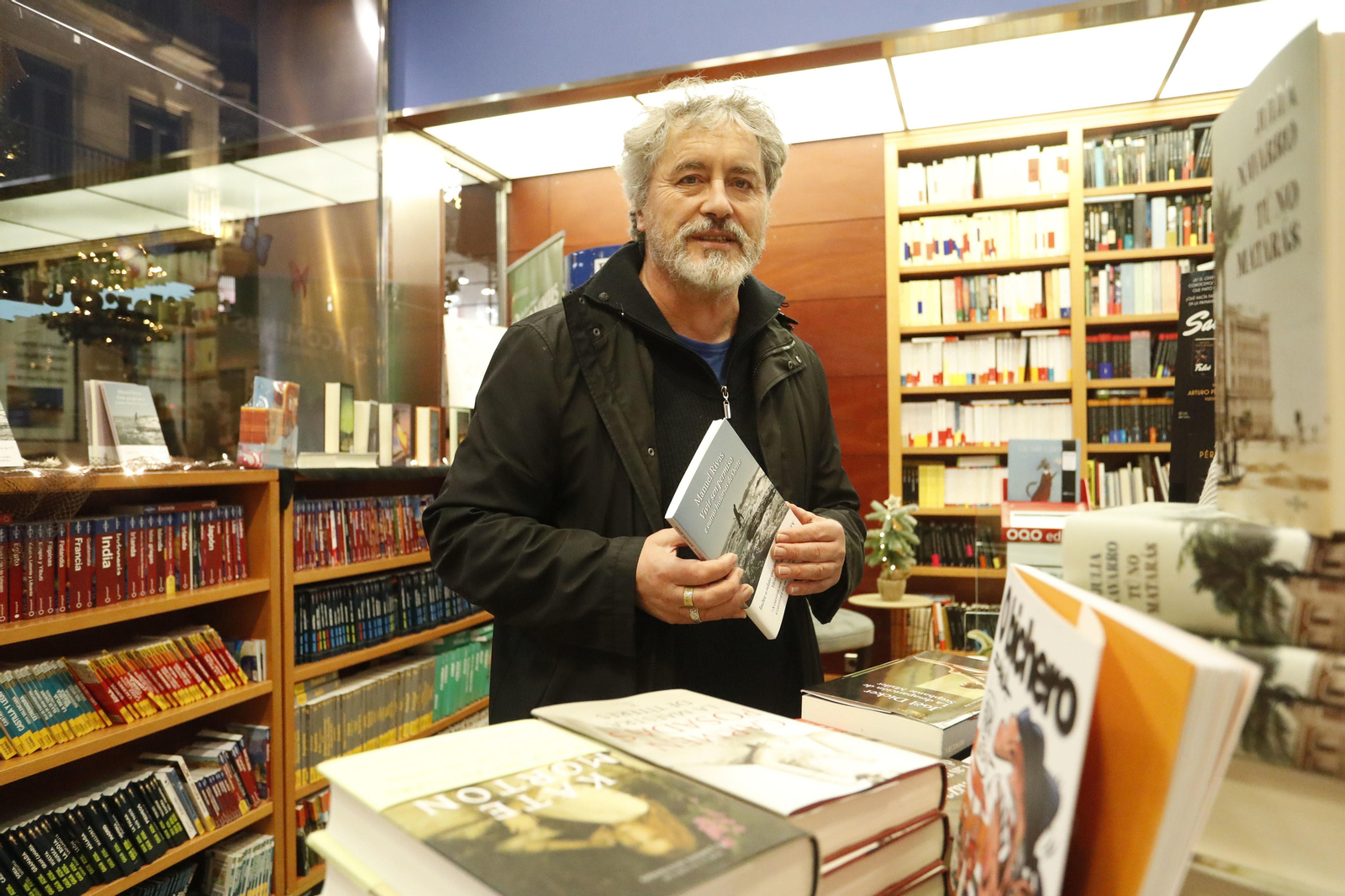 Manuel Rivas, onte na presentación en Vigo na súa última publicación.