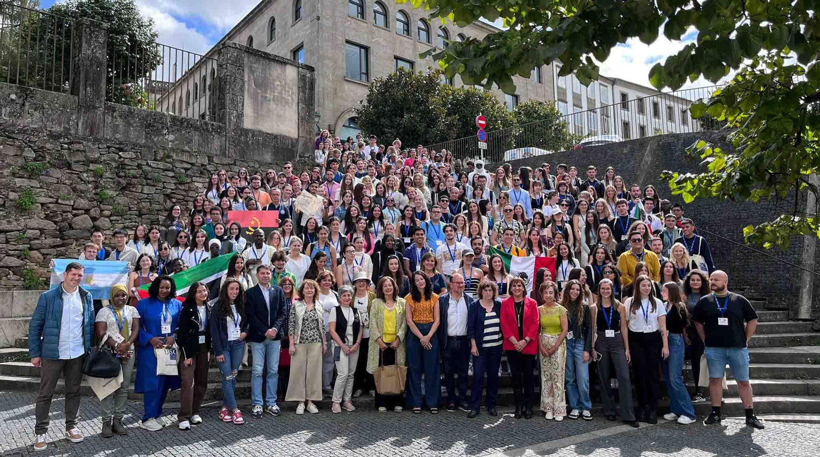 Acto de bienvenida al alumnado internacional que estudiará en la USC este curso académico