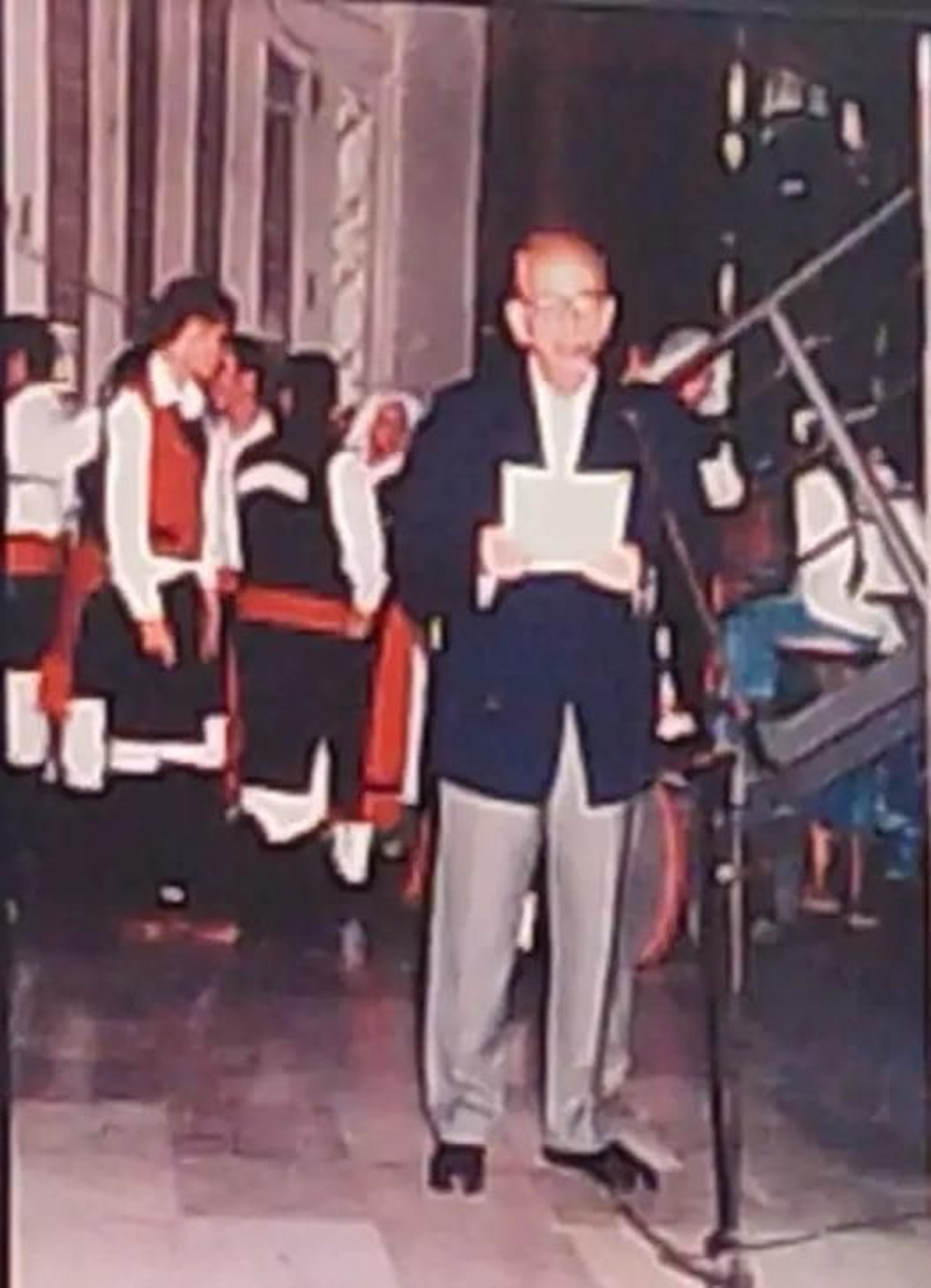 Raúl Soto Santana, maestro de ceremonia en una de las tanta actividades.