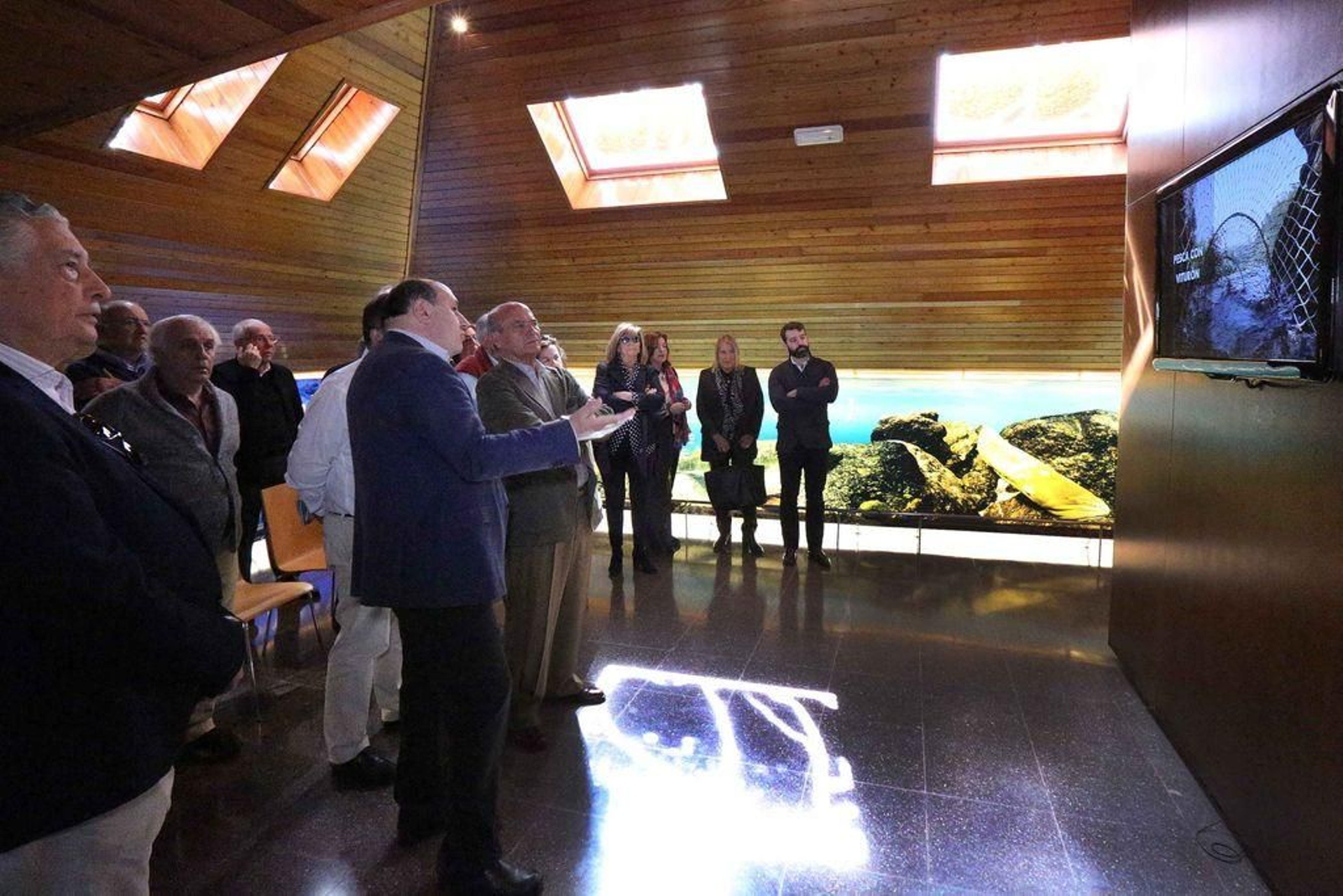 El alcalde, Horacio Gil, en una presentación turística en el Museo 'Arabo' de Arbo.