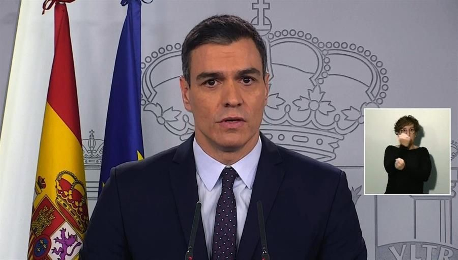 El presidente del Gobierno, Pedro Sánchez