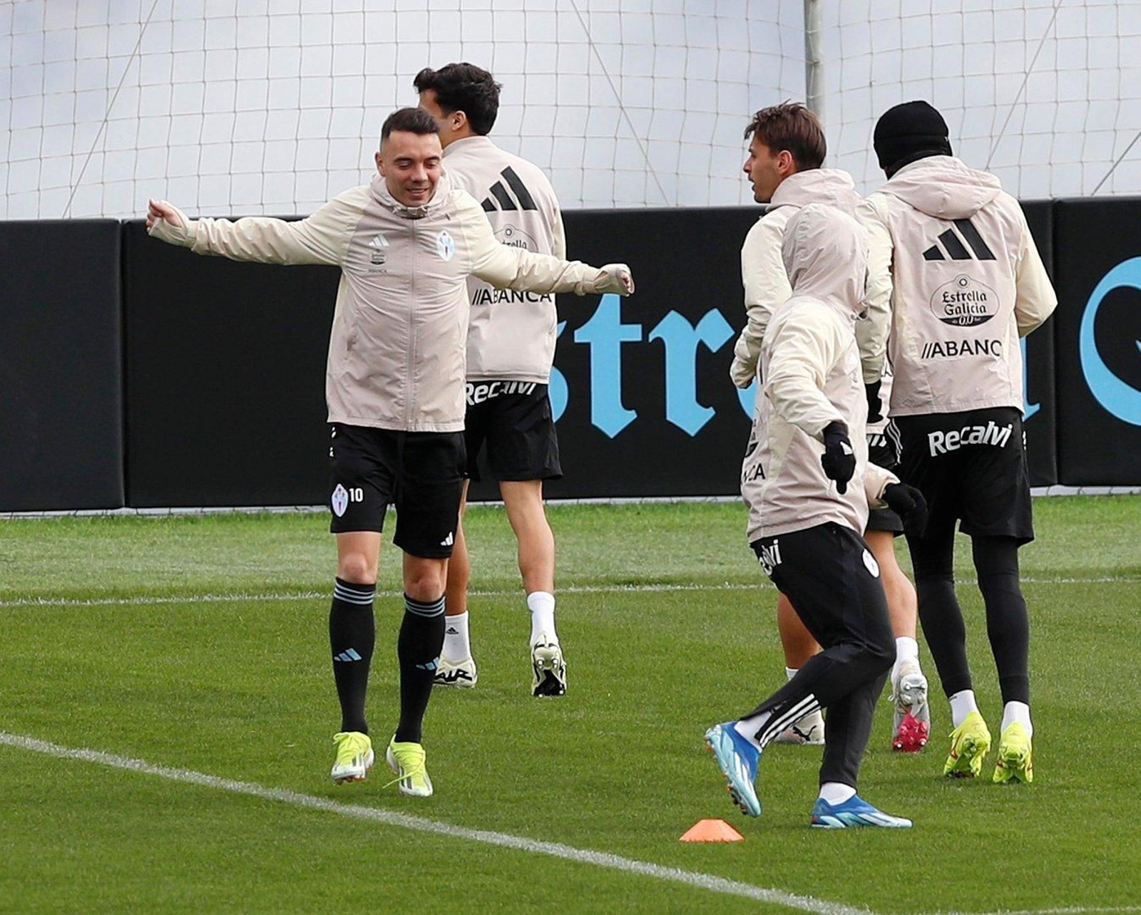 El Celta entrena en Mos.