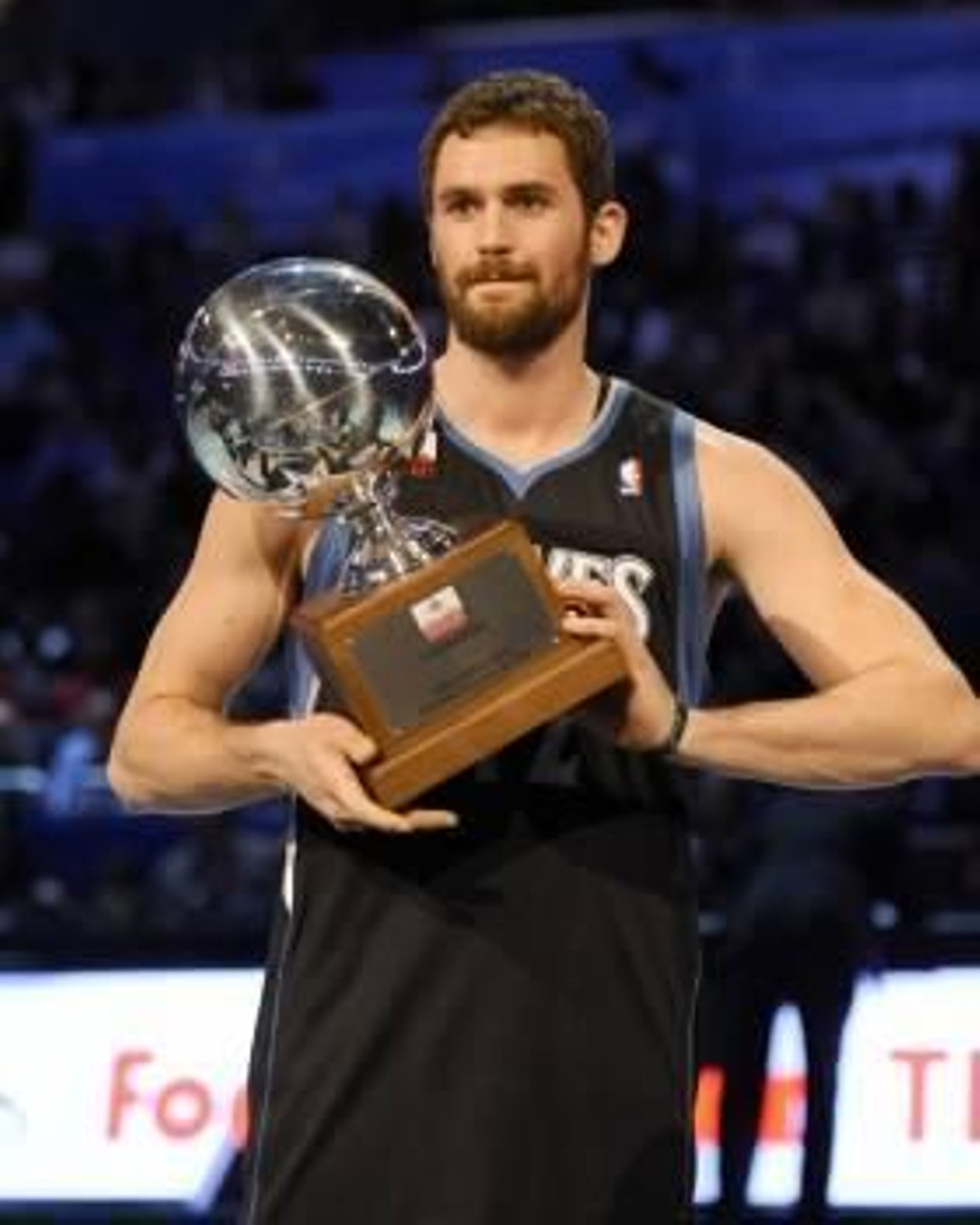 Kevin Love, ganador del concurso de triples (Foto: EFE)