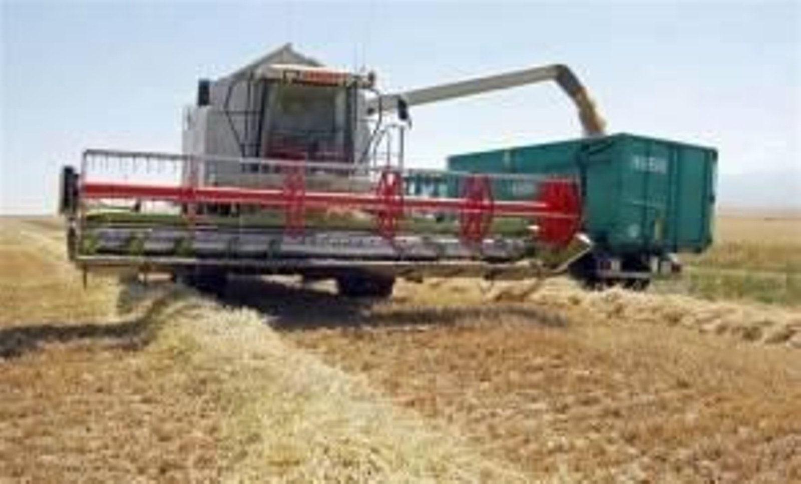 Una máquina cosechadora.