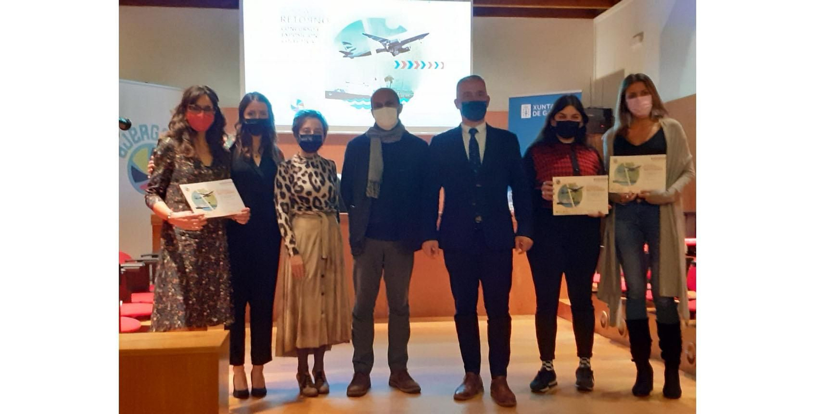 Imagen de la entrega de premios del concurso "Cousas do retorno" en San Roque (Santiago de Compostela)