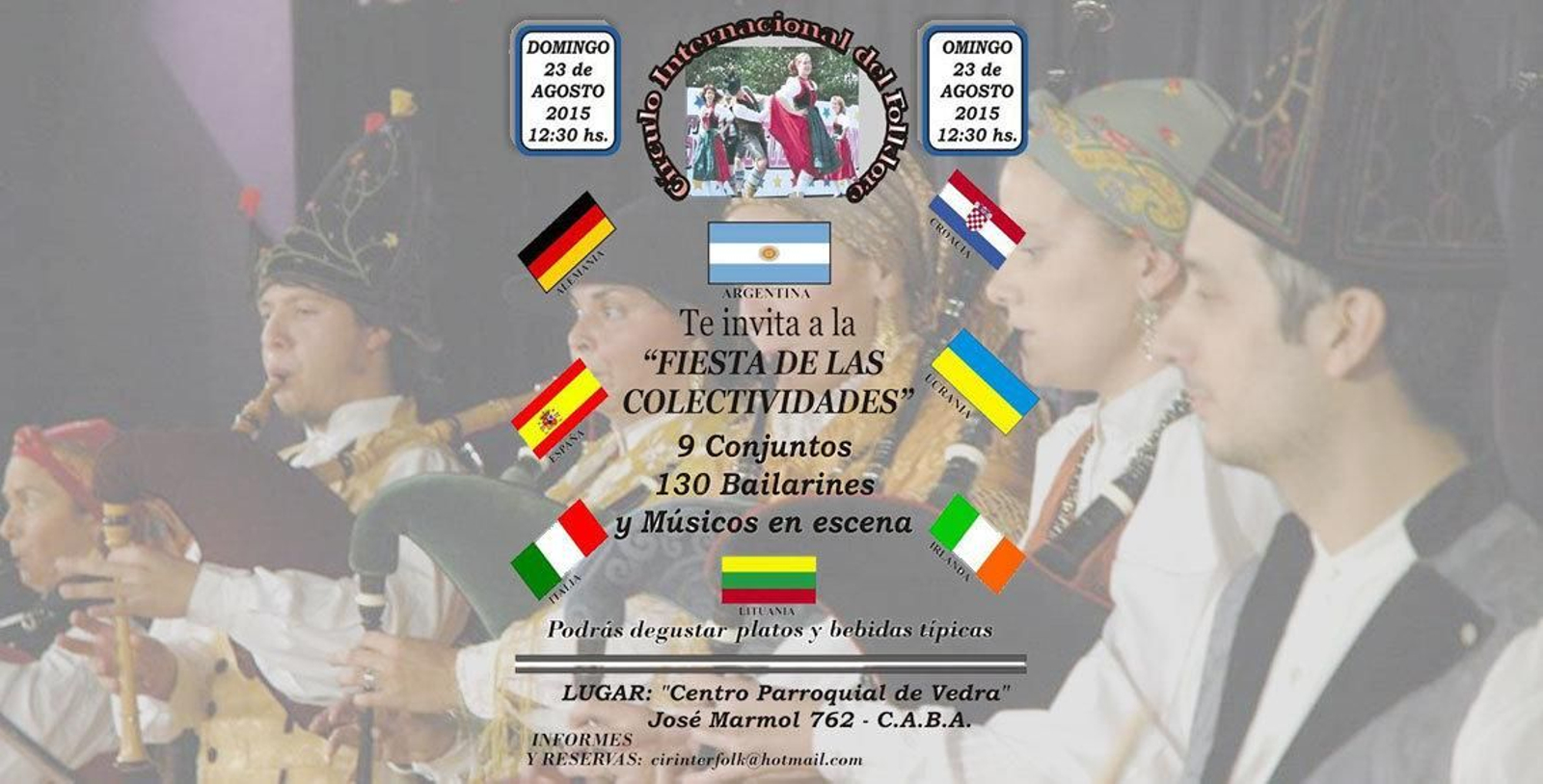 La Fiesta de las Colectividades tendrá lugar éste domingo en las instalaciones de la Sociedad Parroquial Vedra.