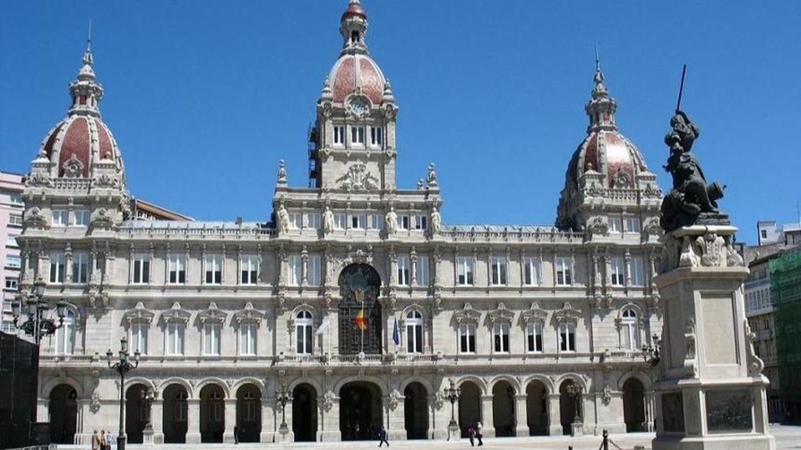 Edificio del Ayuntamiento de A Coruña, en la plaza de María Pita.
