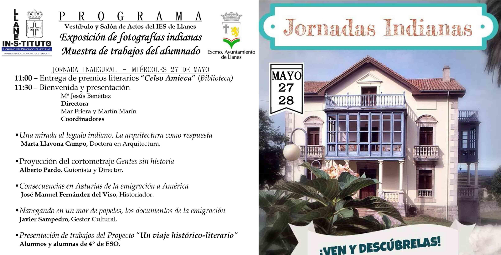 Cartel de las Jornadas Indianas