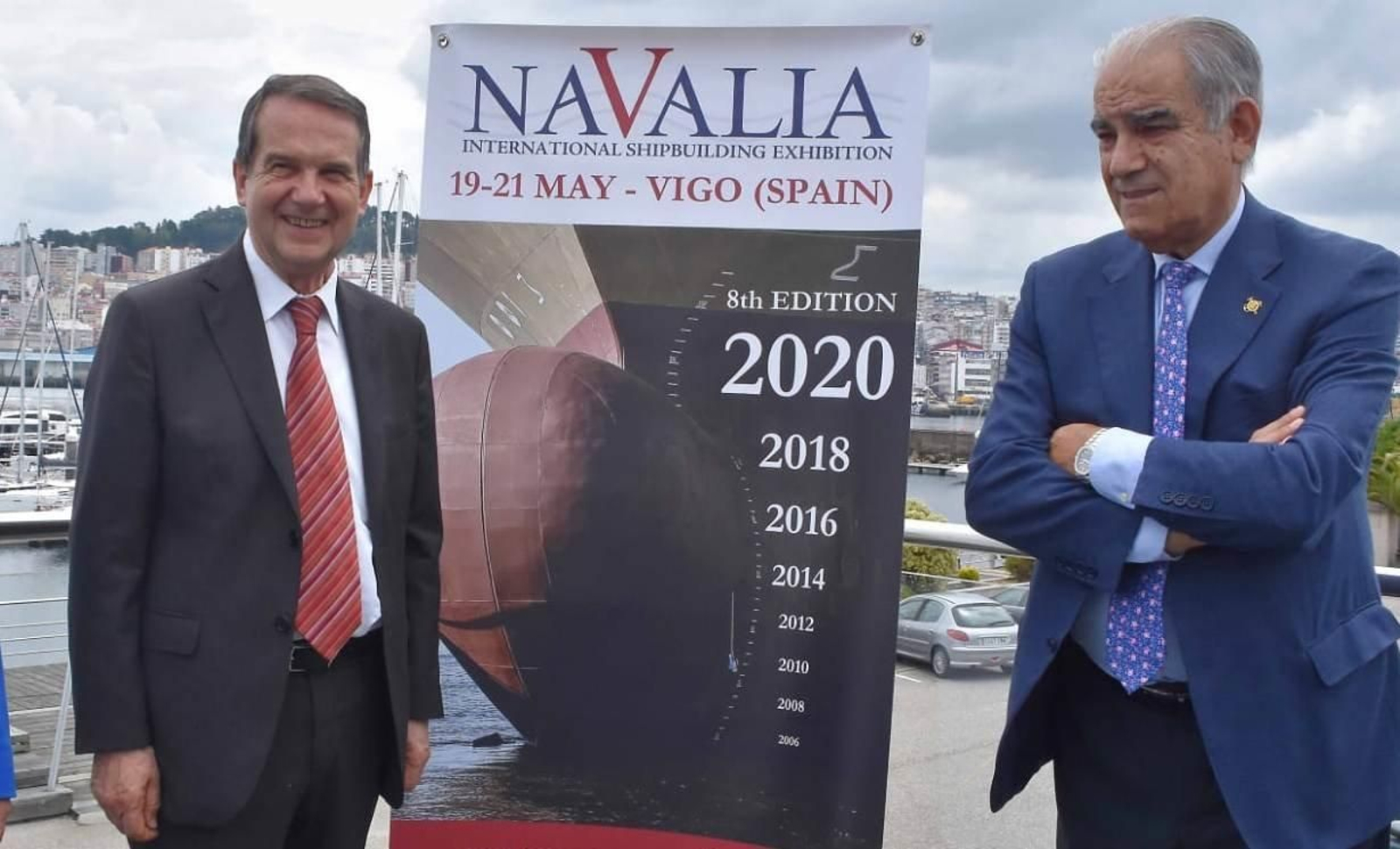 Abel Caballero y José García Costas esta mañana // Julia Garbin