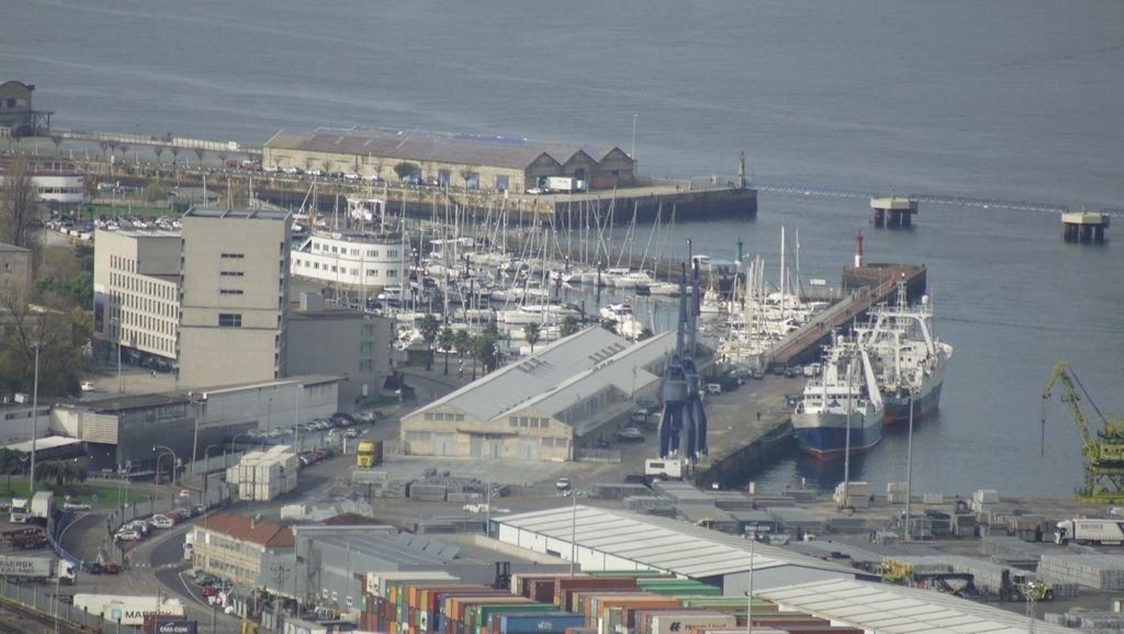 El antiguo muelle de la fruta, ahora de Comercio, que prevé gestionar la empresa Kaleido con una concesión portuaria.