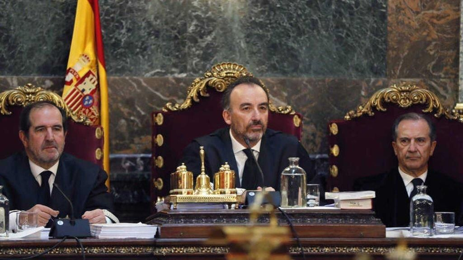 El presidente del tribunal del "procés", Manuel Marchena, en una sesión.