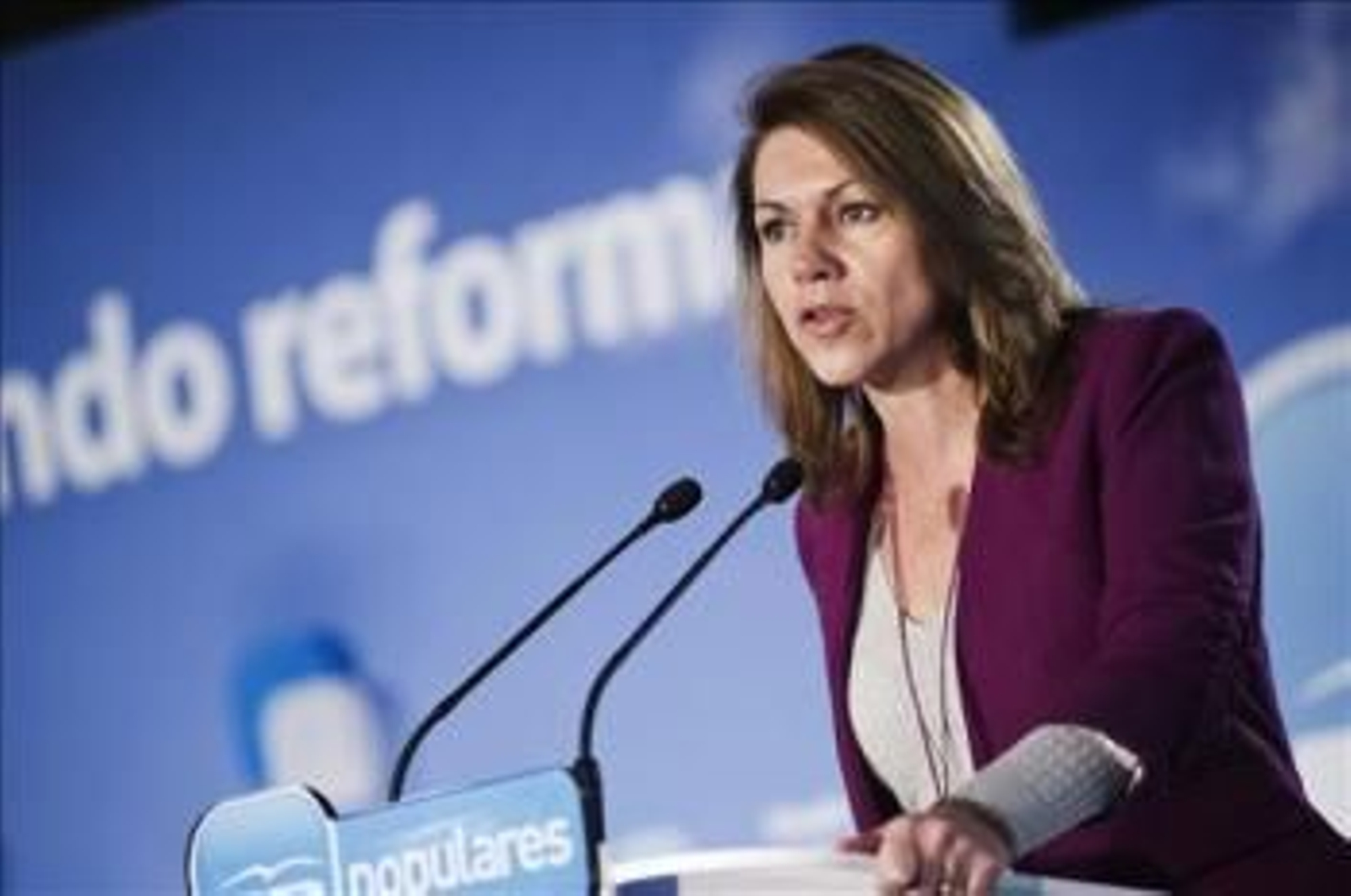 La secretaria general del PP, María Dolores de Cospedal.