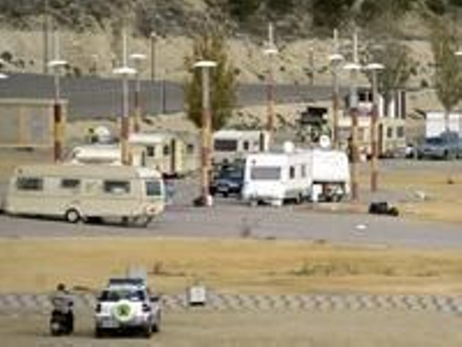 Campamento de inmigrantes rumanos.