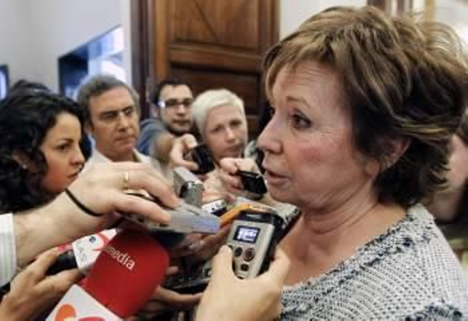 La vicepresidenta primera del Congreso Celia Villalobos. (Foto: CHEMA MOYA)