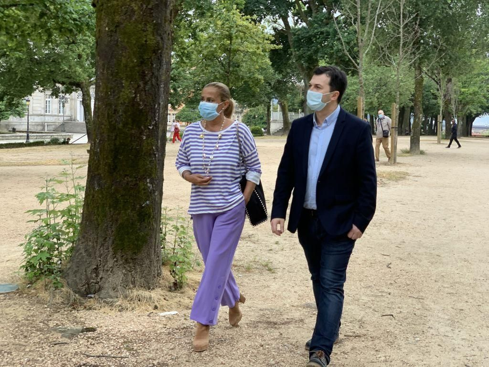 Gonzalo Caballero se reunió con la presidenta de la Diputación, Carmela Silva, para tratar de igualdad.