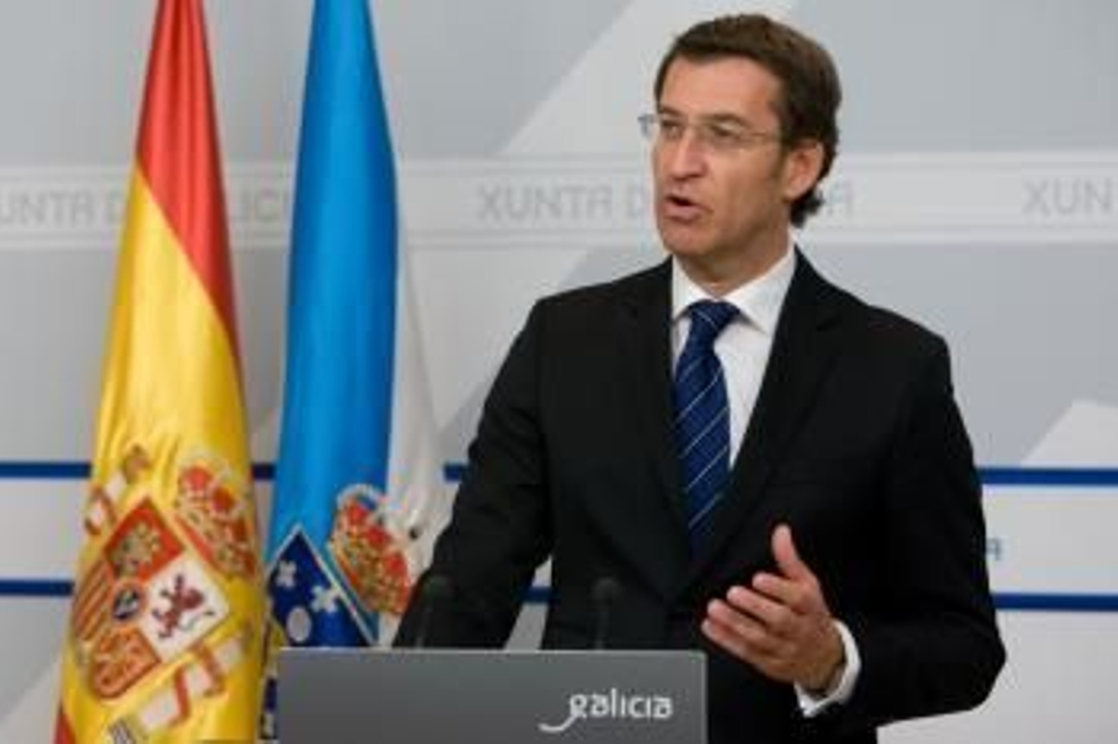 El presidente de la Xunta, Alberto Núñez Feijóo