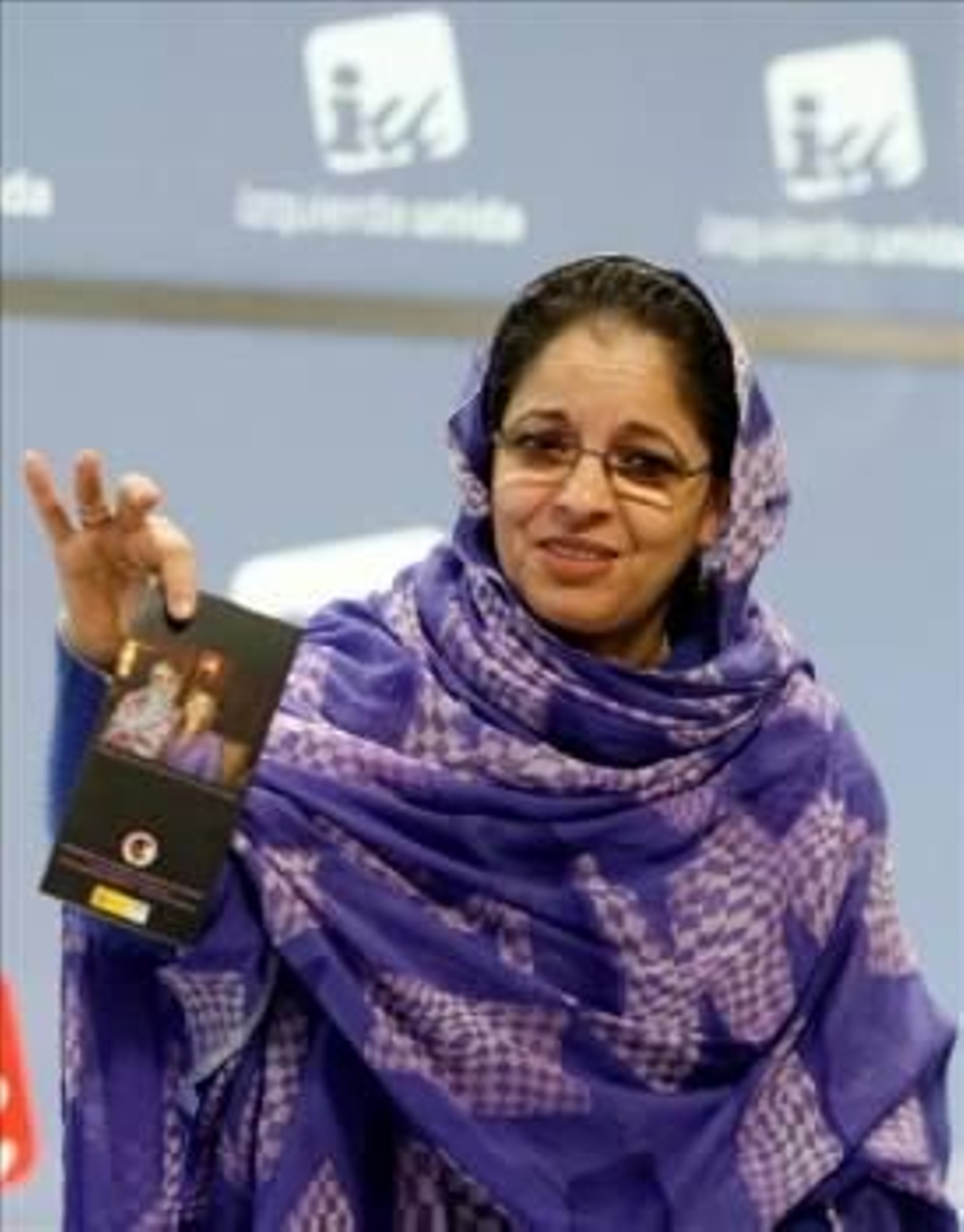 La activista saharaui Aminatu Haidar. (Foto: Martínez de Cripán)