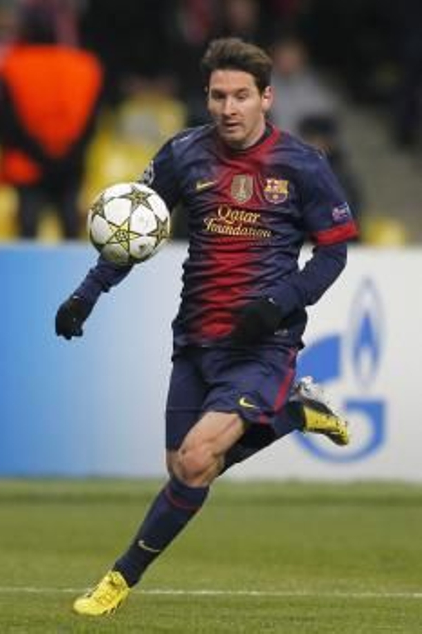 Leo Messi marcó dos de los goles blaugranas ayer en Moscú.