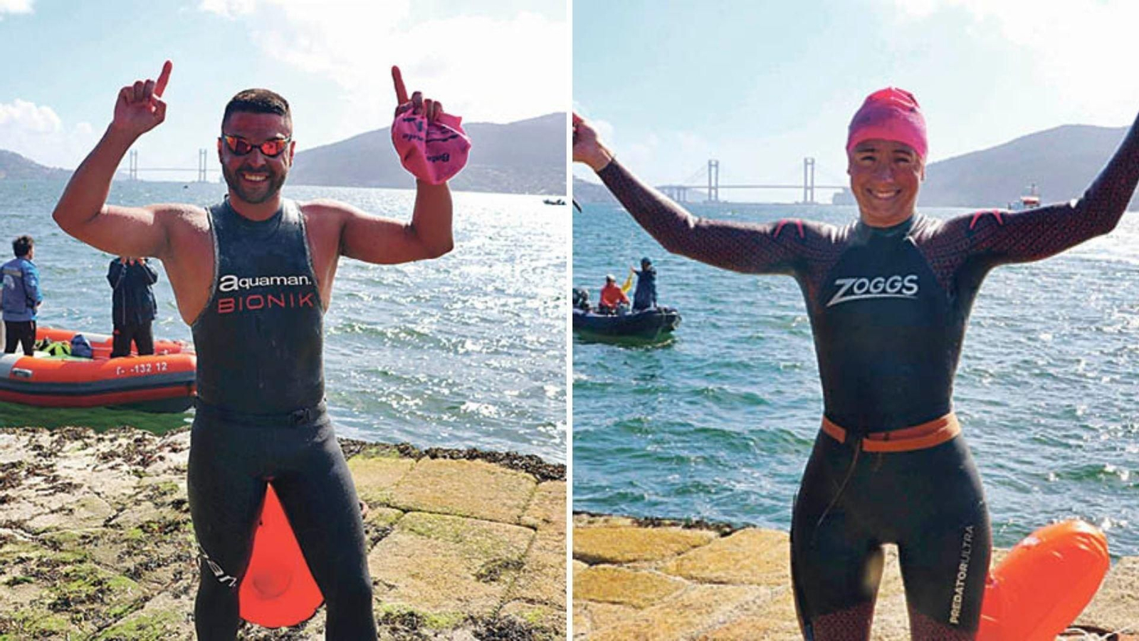 Dani Ponce y Andrea de la Hera volvieron a reinar en la prueba que recorrió la Ría de Vigo de cabo a rabo.