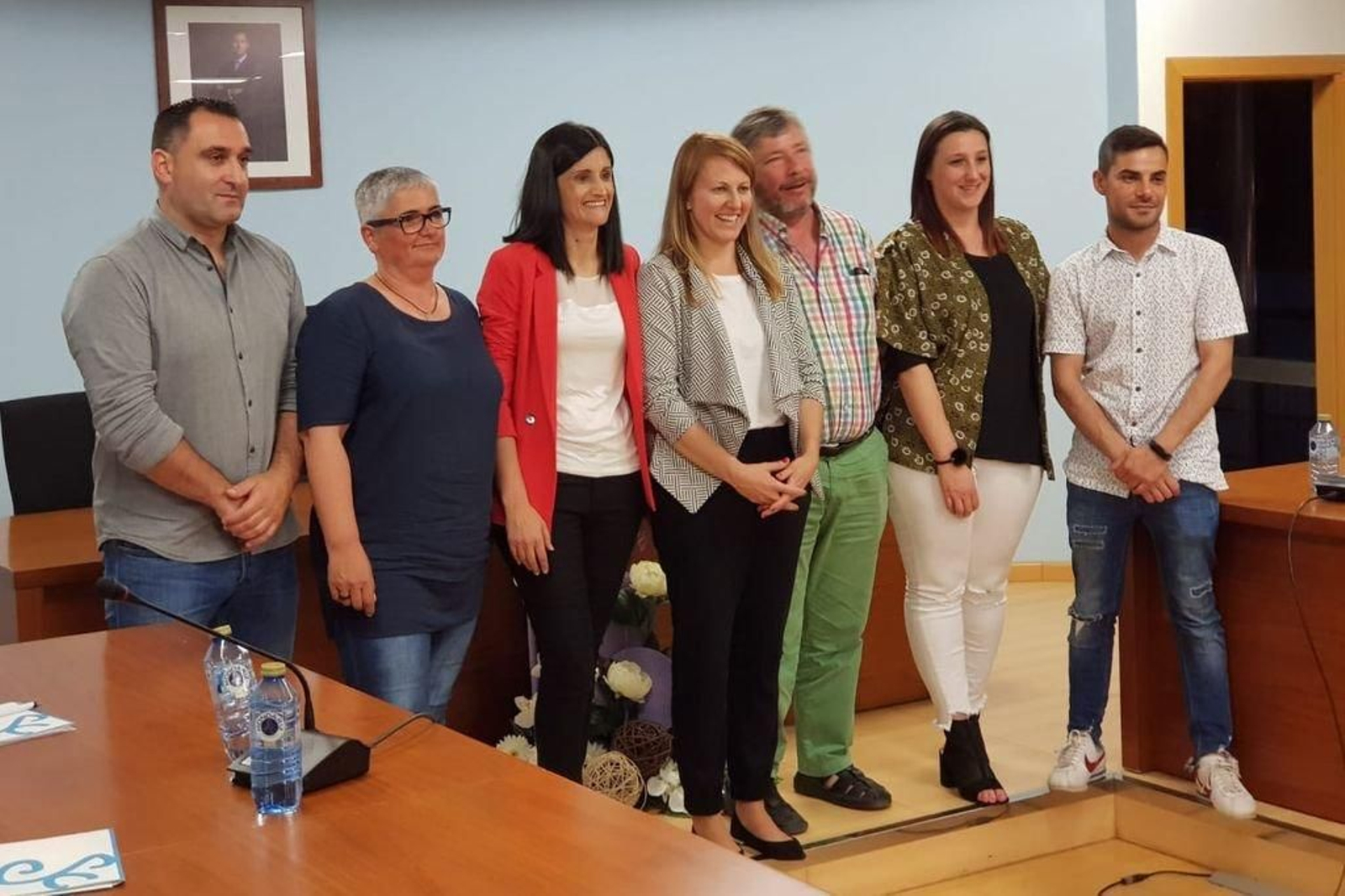 El gobierno en pleno de Salceda de Caselas conformado por Ms y PSOE.