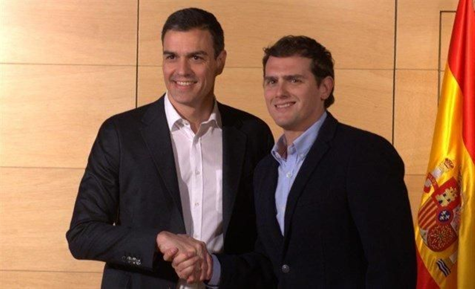 Pedro Sánchez y Albert Rivera