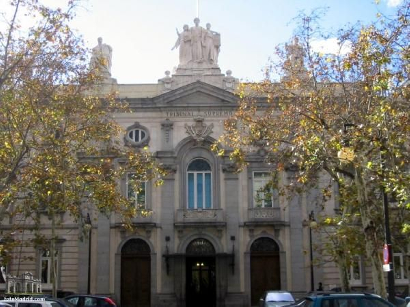 Fachada del Tribunal Supremo en Madrid.