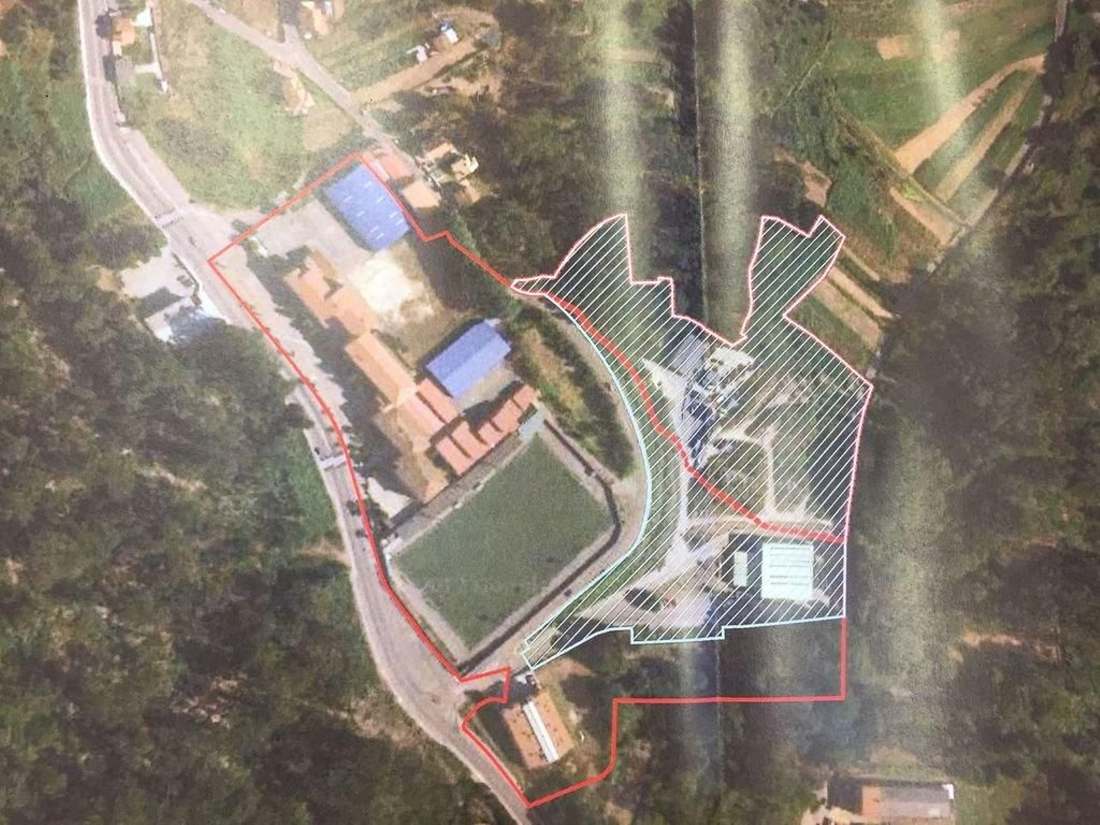 Área que abarca el plan especial de infraestructuras de A Sangriña diseñado por el Ayuntamiento.