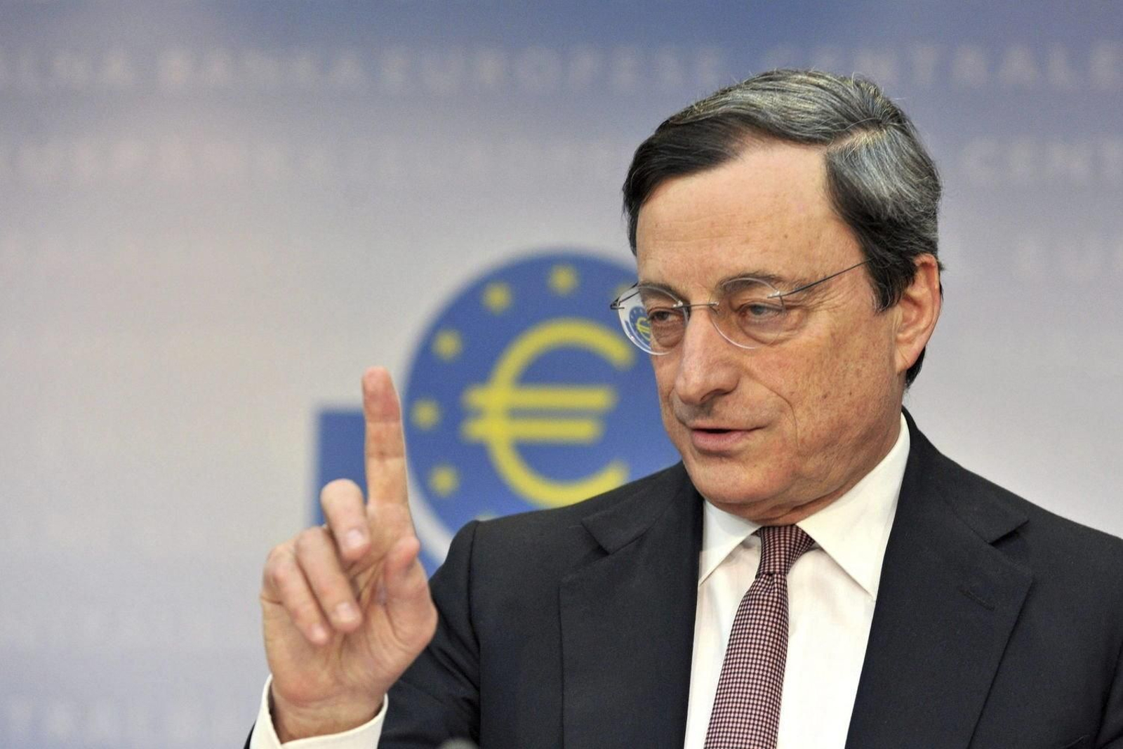 El presidente del BCE, Mario Draghi, durante una comparecencia ante la prensa.