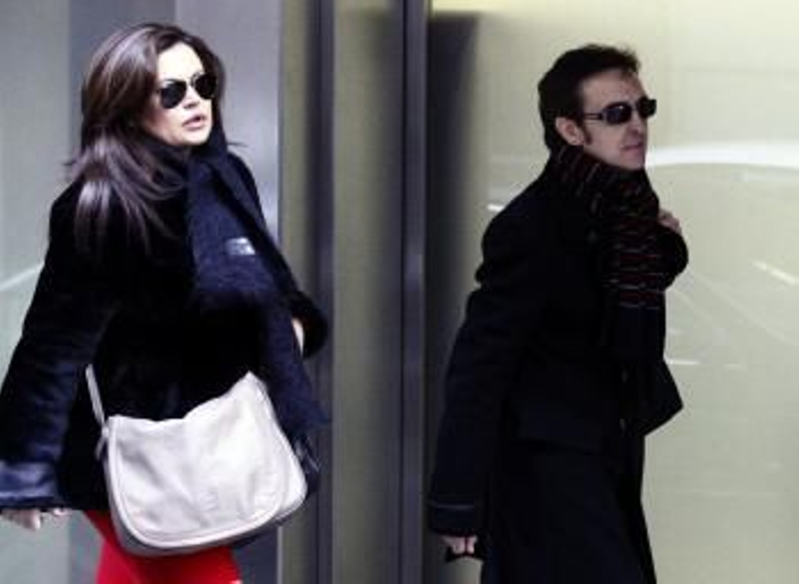 El cantante José Ramón Márquez, Ramoncín, acompañado de su abogada, Teresa Bueyes, a su llegada esta mañana a la Audiencia Nacional